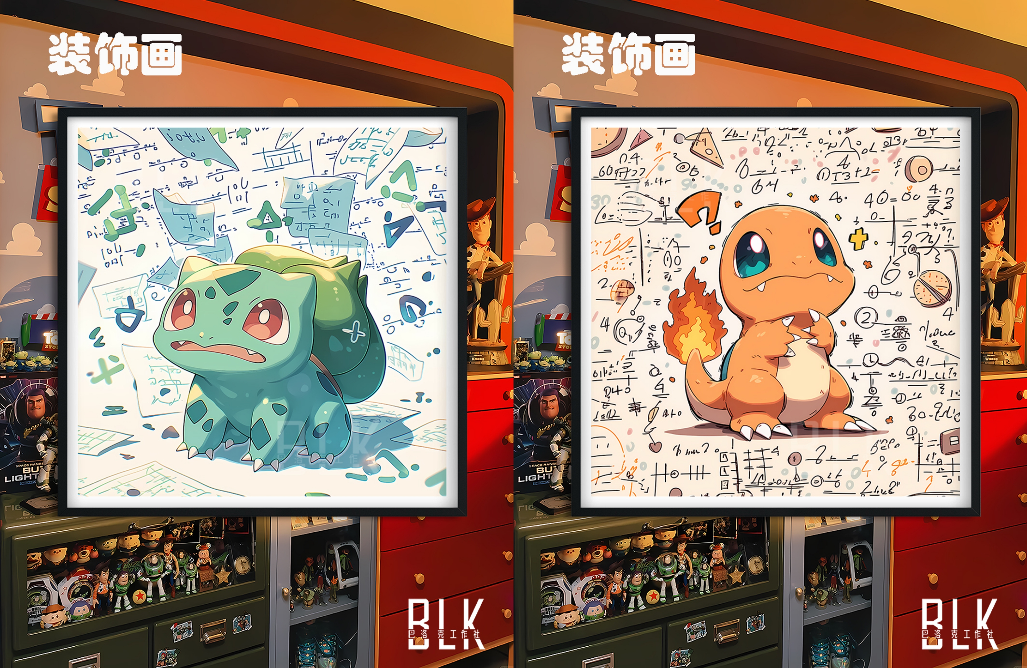 【預購】寶可夢《數學妙蛙種子》動漫裝飾畫&冰箱貼 X 巴洛克工作室5
