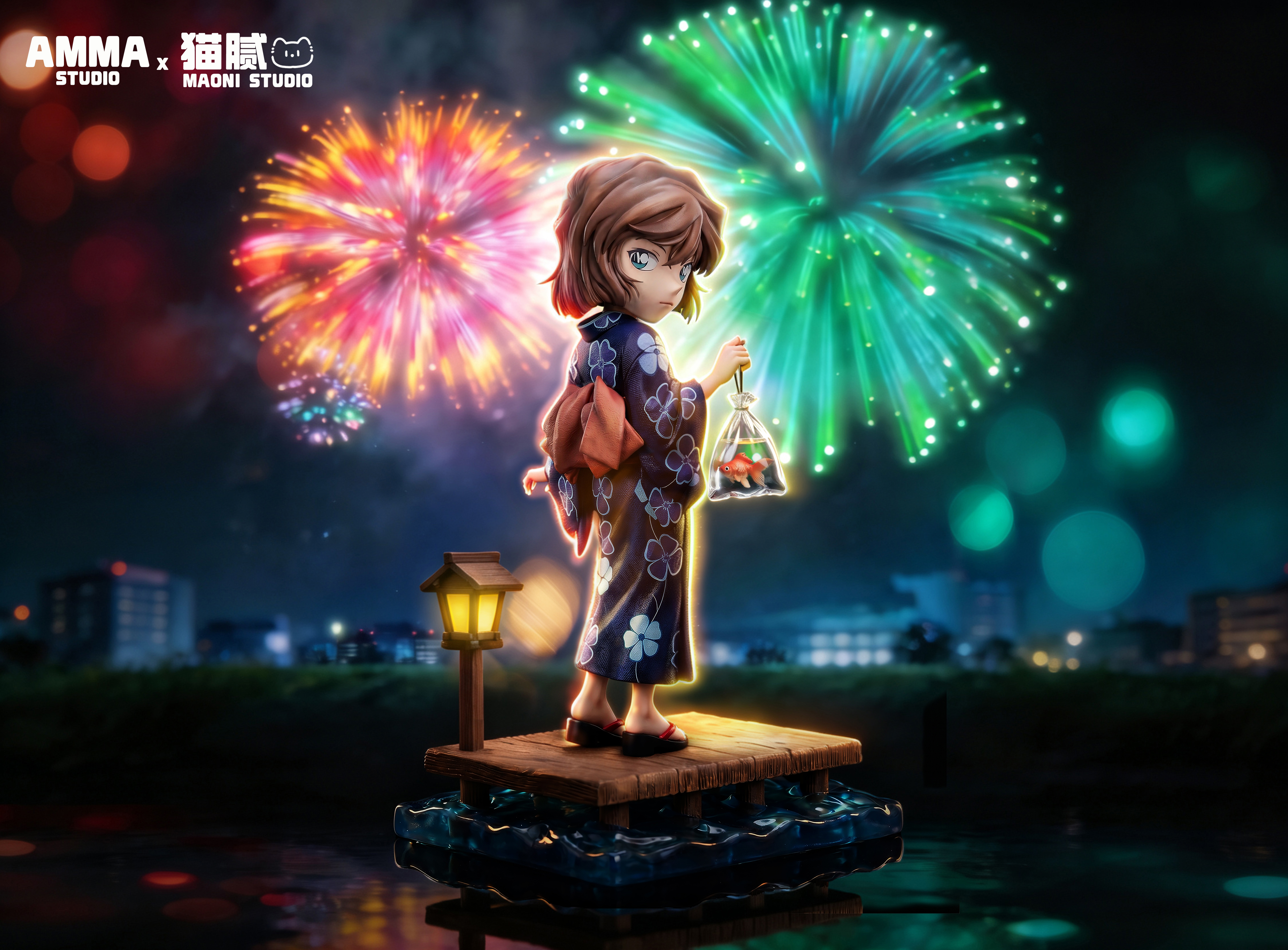 【售罄展示追加請私訊客服@toystationtw】名偵探柯南 夏日祭小哀 X AMMA+MAONI貓膩2