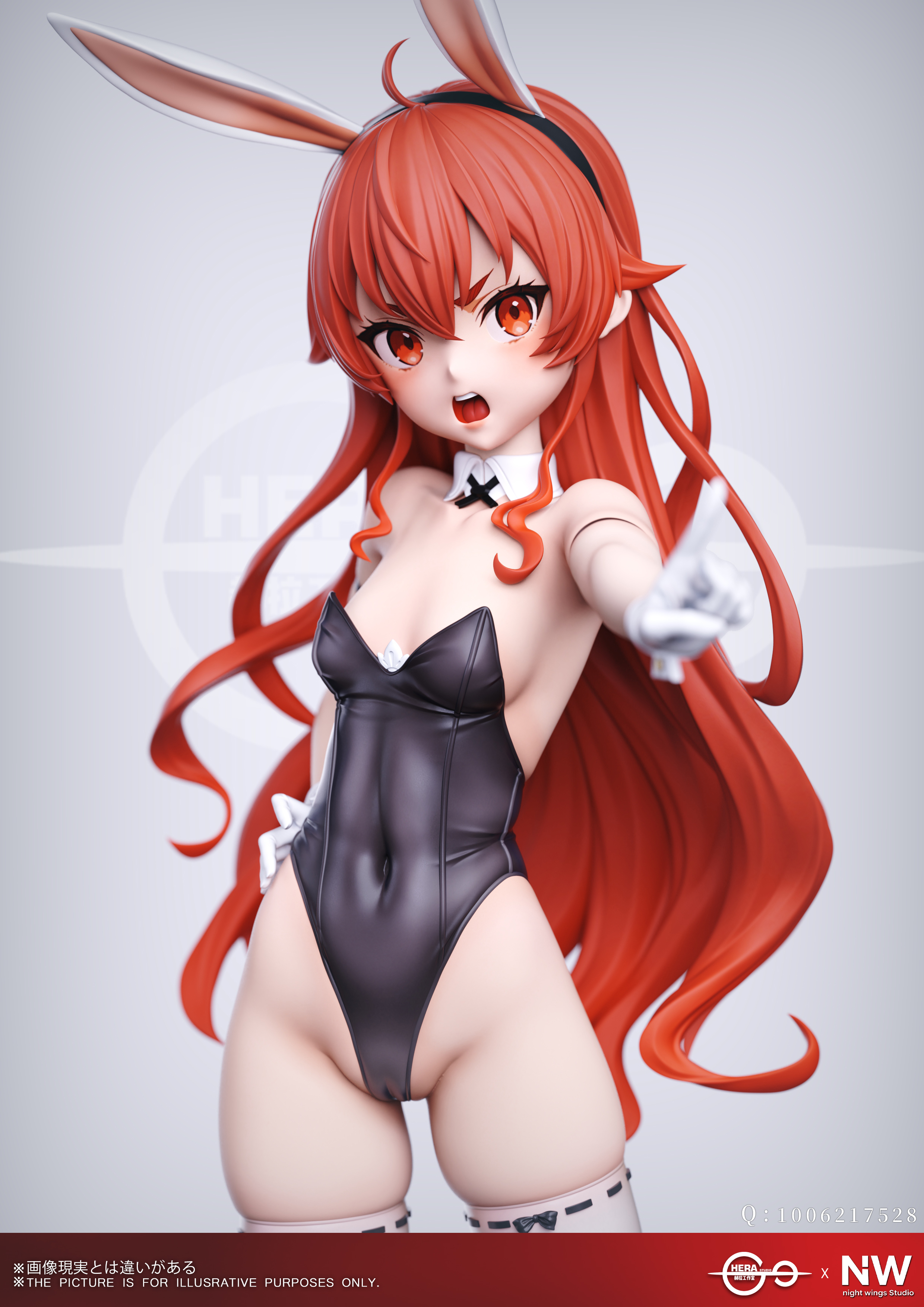 【售罄展示追加請私訊客服@toystationtw】無職轉生 雙比例 兔女郎艾莉絲 X Night Wing+HERA6