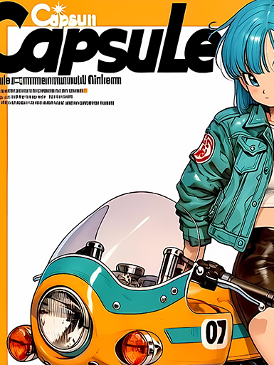 【預購】七龍珠《機車布瑪》動漫裝飾畫&冰箱貼 X 巴洛克工作室5