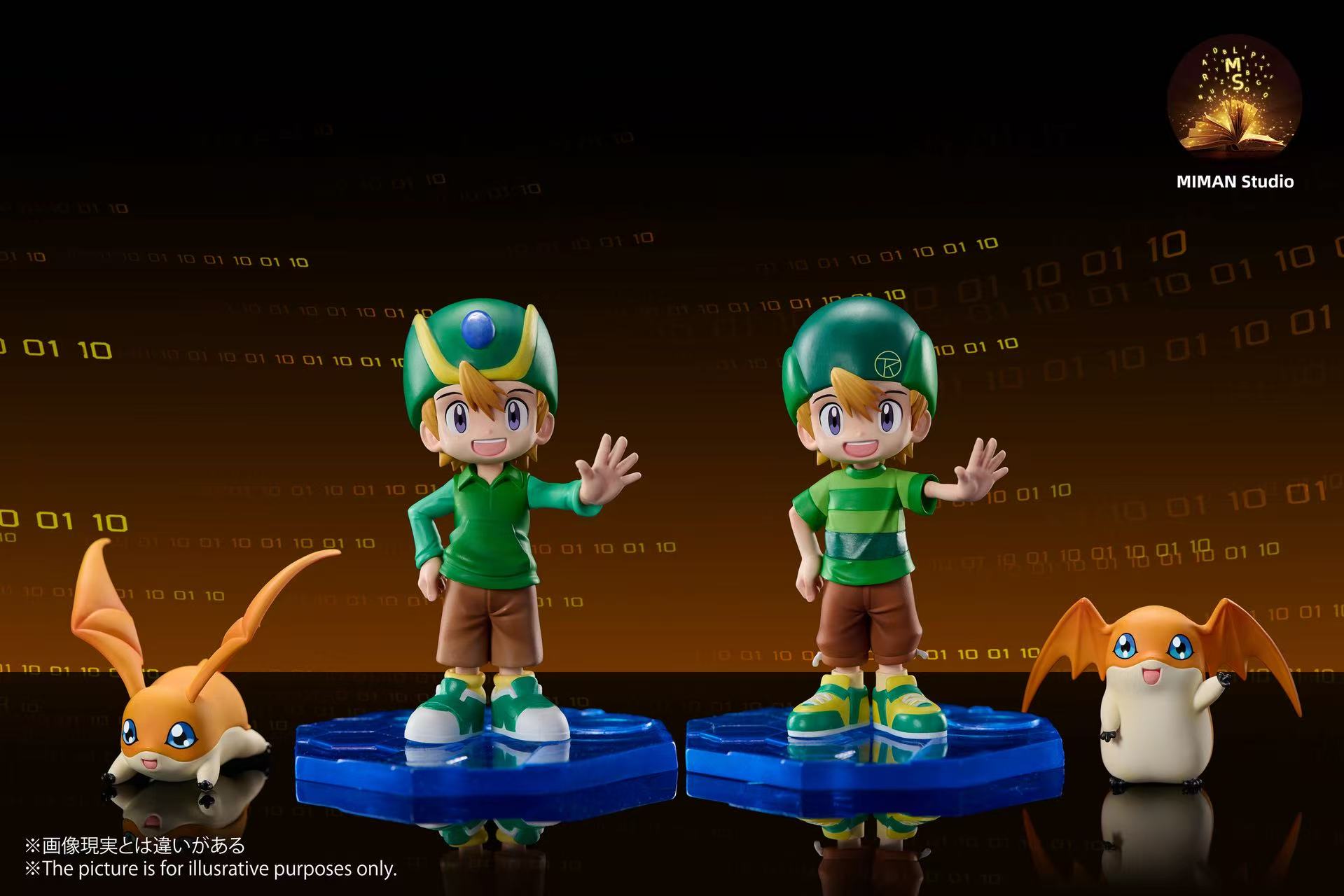 【預購】數碼寶貝 主角團數碼世界圖鑒人物共鳴第八彈 阿武(高石岳)&巴達獸 X MIMAN迷漫2