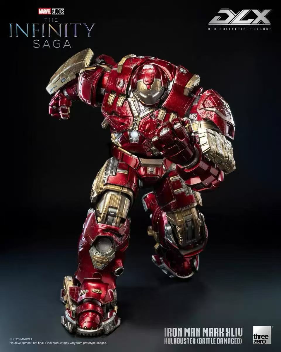 【售罄展示追加請私訊客服@toystationtw】Marvel漫威 DLX鋼鐵人Mark 44 反浩克裝甲 戰損版 3Z09190C0 X Threezero7