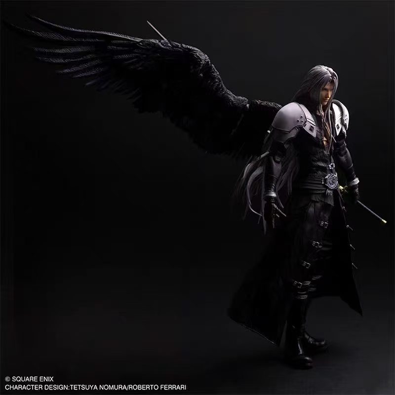 【售罄展示追加請私訊客服@toystationtw】最終幻想VII 真 可動手辦 薩菲羅斯 X SQUARE ENIX STATIC ARTS9