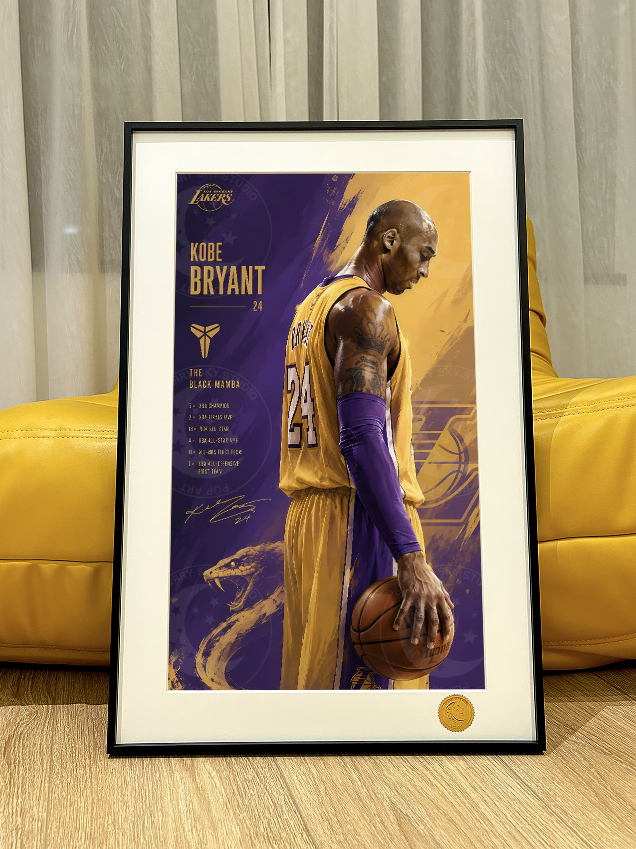 【預購】NBA 《謝幕科比》動漫裝飾畫 X 星空工作室3