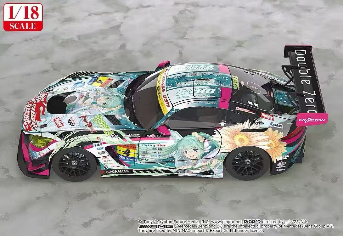 【售罄展示追加請私訊客服@toystationtw】Good Smile 初音未來 AMG 開幕戰痛車 車模 Ver. 再版 X GSC10