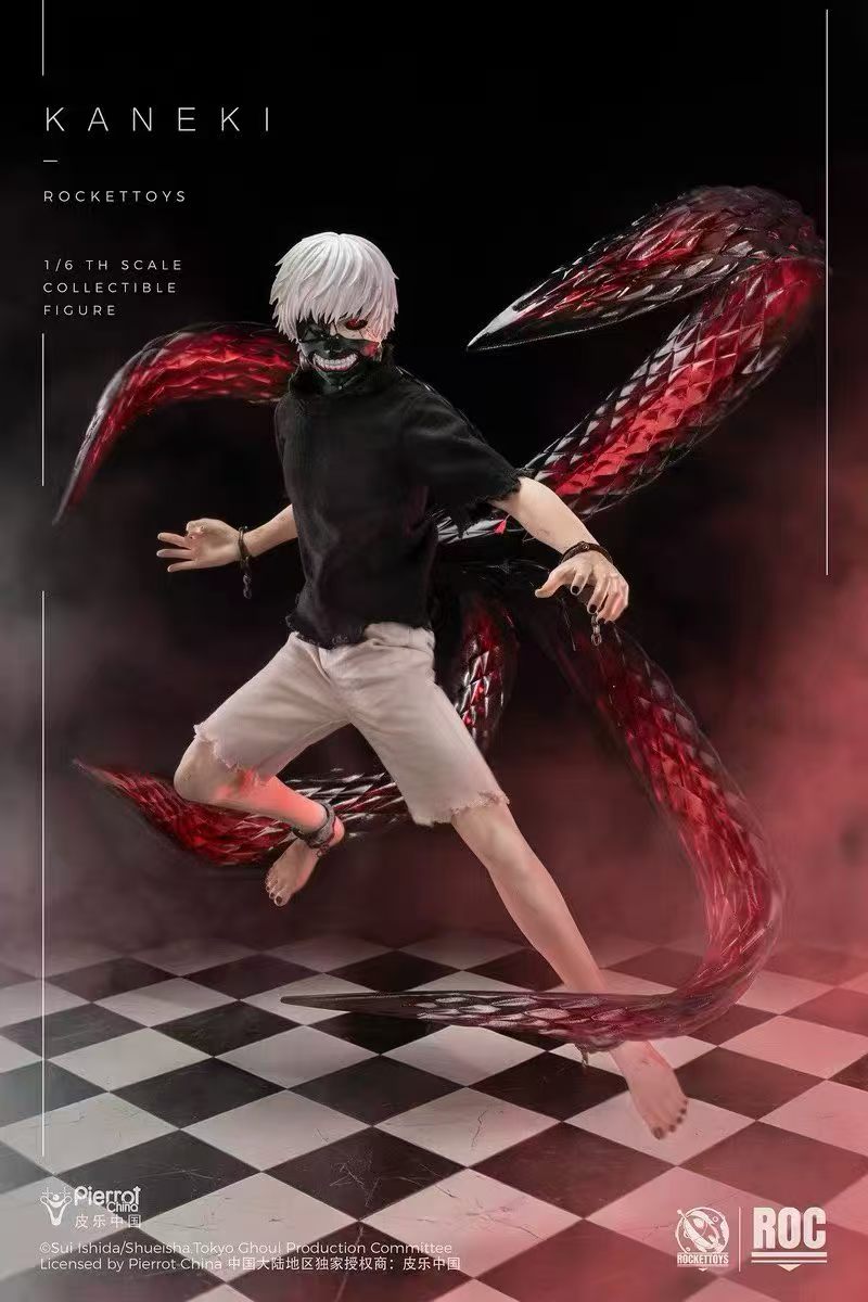 【售罄展示追加請私訊客服@toystationtw】東京喰種 1/6可動人偶 覺醒Ver. ROC-024 金木研 X Rocket Toys+皮樂中國 正版授權3