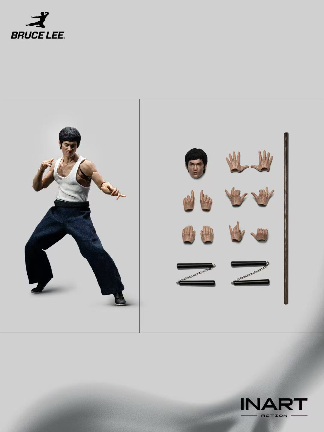 【預購】李小龍 雙版本 1/12可動人偶 X INART Action2