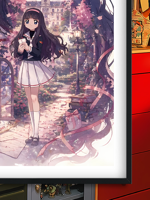 【預購】庫洛魔法使《知世剪影》動漫裝飾畫&冰箱貼 X 巴洛克工作室6