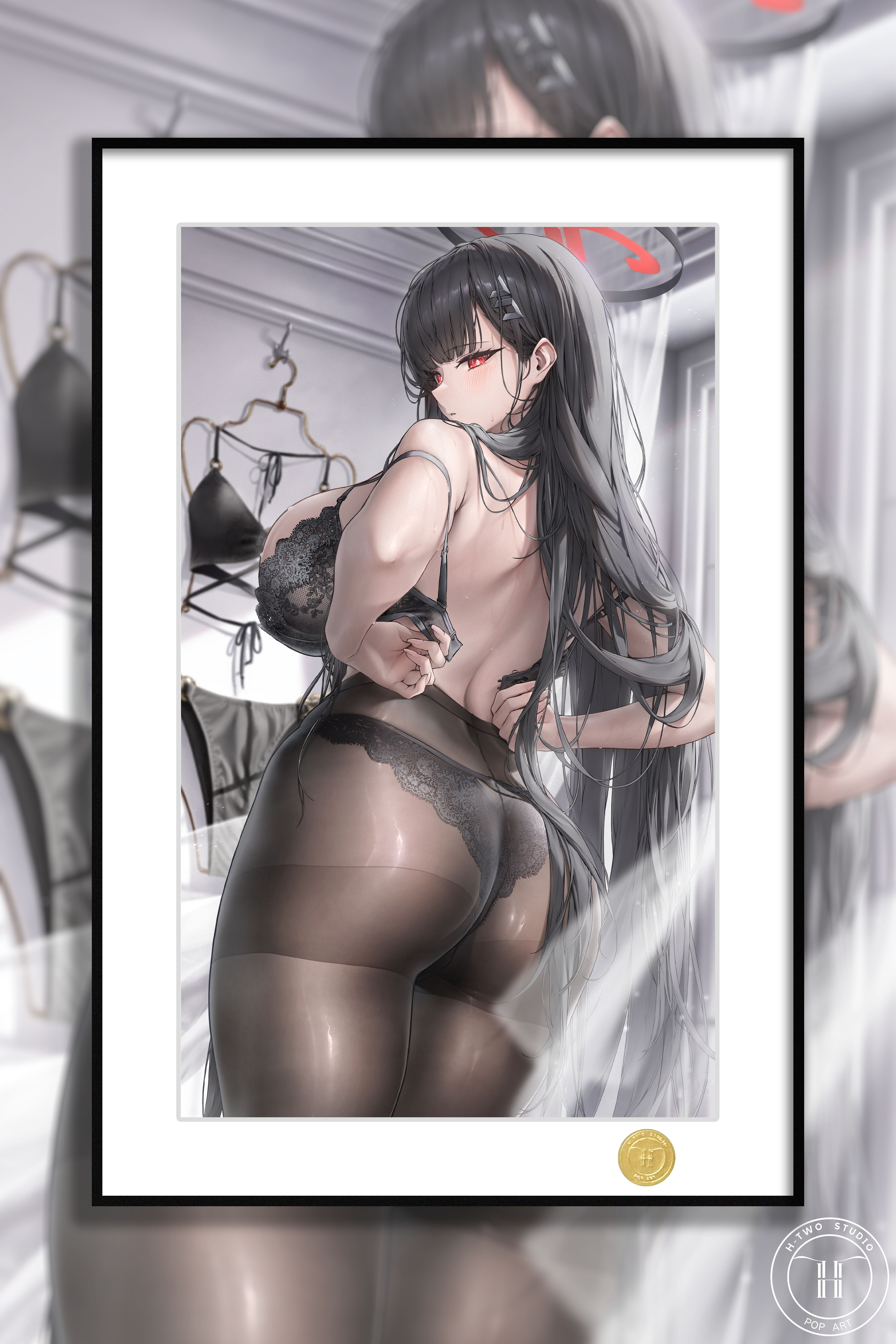 【預購】碧藍檔案《內衣調月莉音》動漫二次元裝飾畫 X H2工作室2