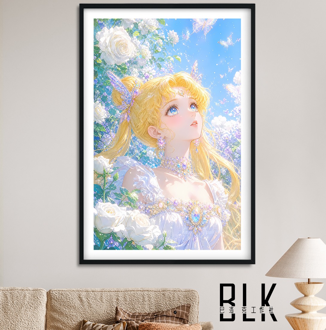 【預購】美少女戰士《白花水兵月》動漫裝飾畫&冰箱貼 X 巴洛克工作室1