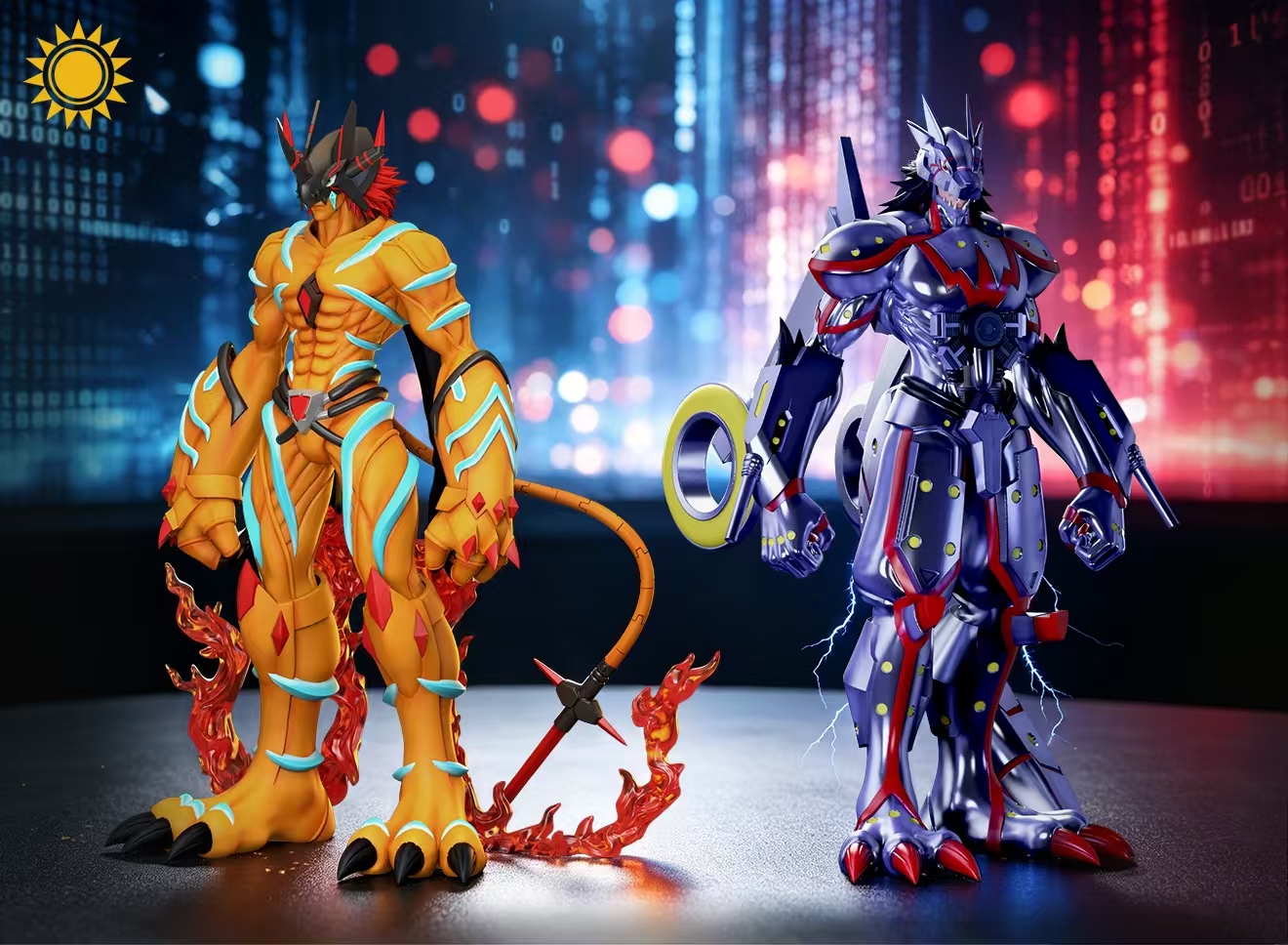 【售罄展示追加請私訊客服@toystationtw】數碼寶貝 亞古獸勇氣之紐帶&加布獸友情之紐帶 X 太陽模玩2