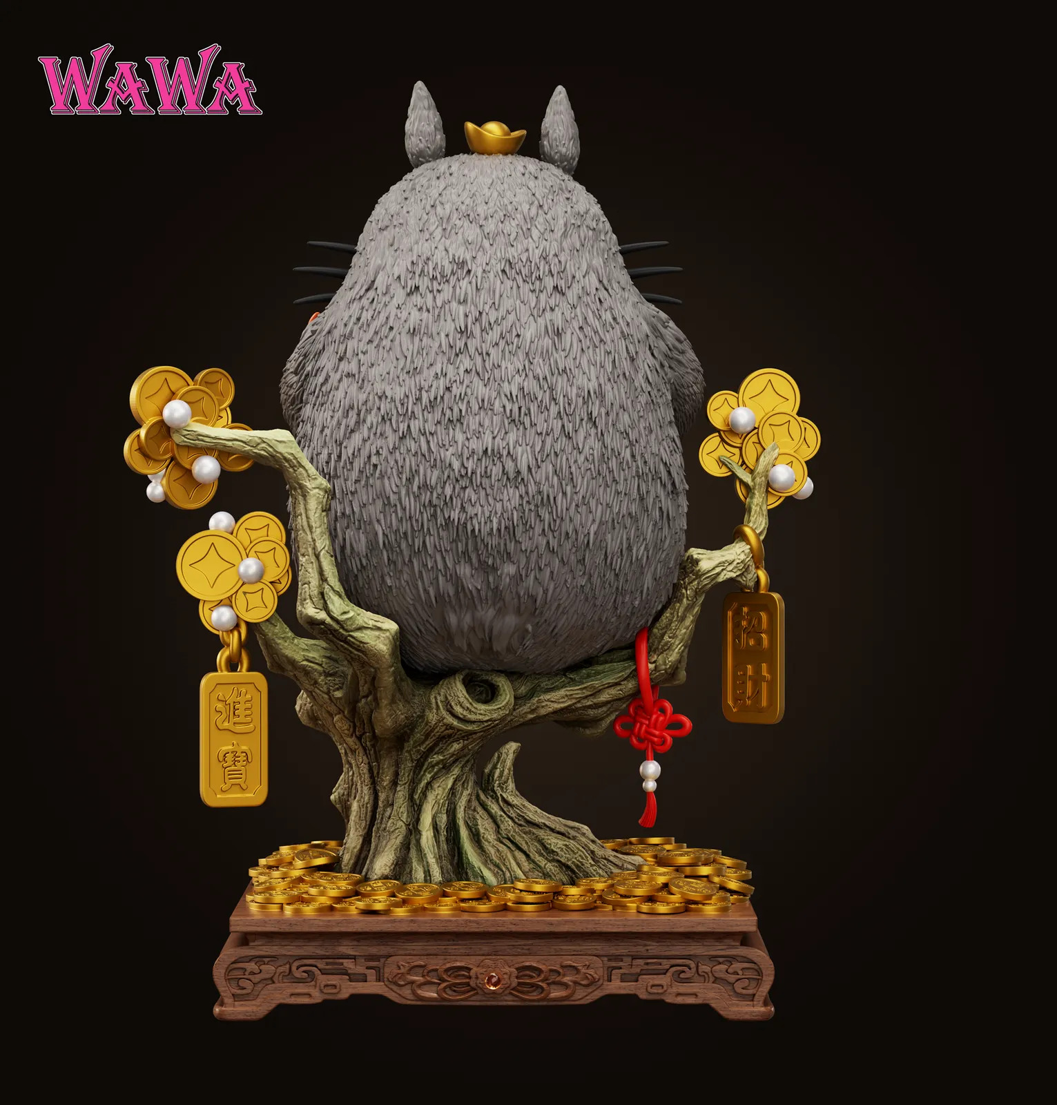 【現貨秒發】宮崎駿 招財龍貓 X WAWA-Studio5
