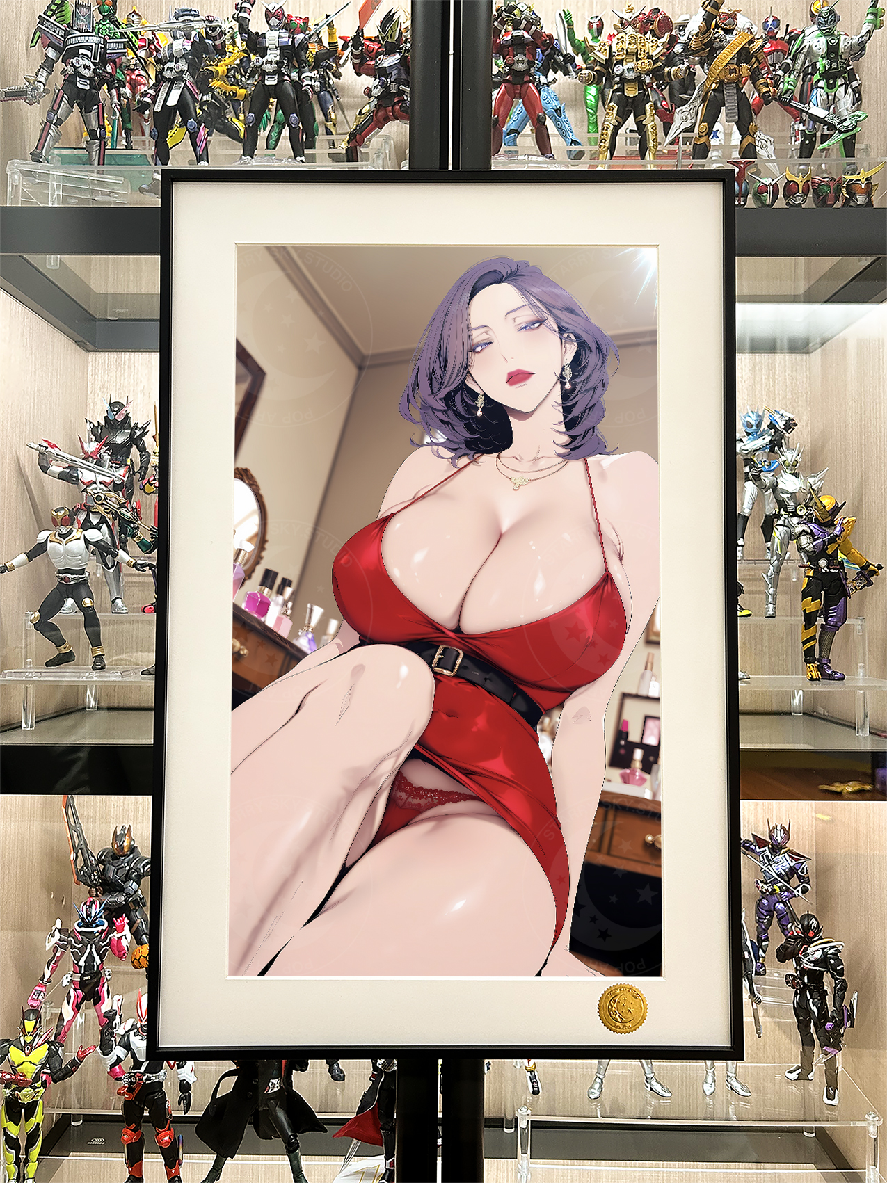 【預購】美麗新世界《紅花金美庭》動漫裝飾畫 X 星空工作室2