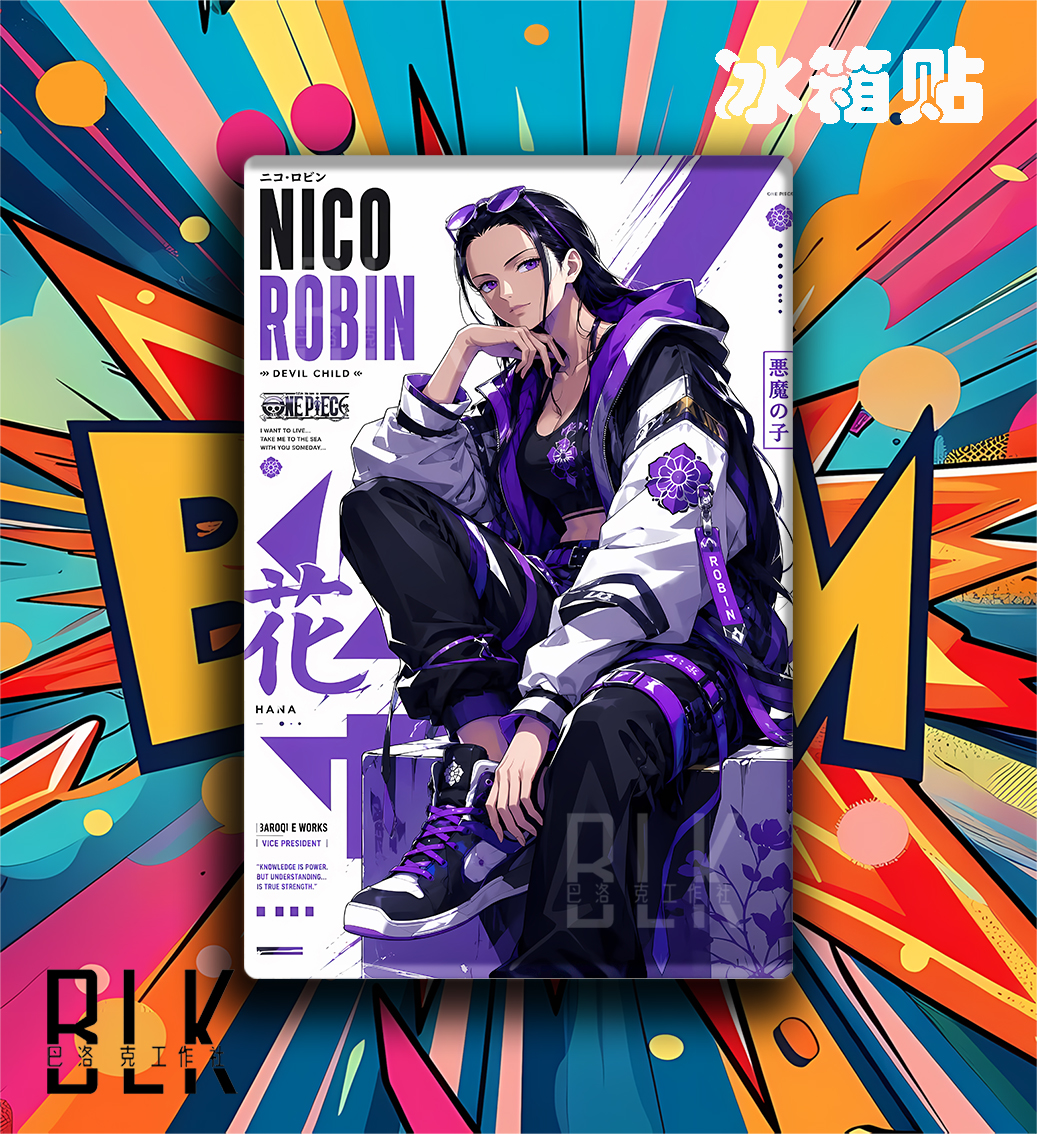 【預購】海賊王《街頭娜美/街頭羅賓》裝飾畫&冰箱貼 X 巴洛克工作室6