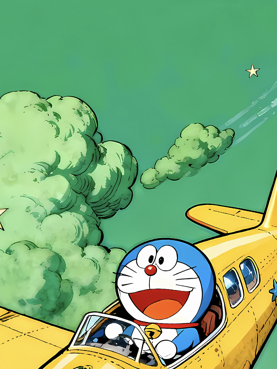 【預購】哆啦A夢《飛機哆啦》裝飾畫 X 星空工作室5