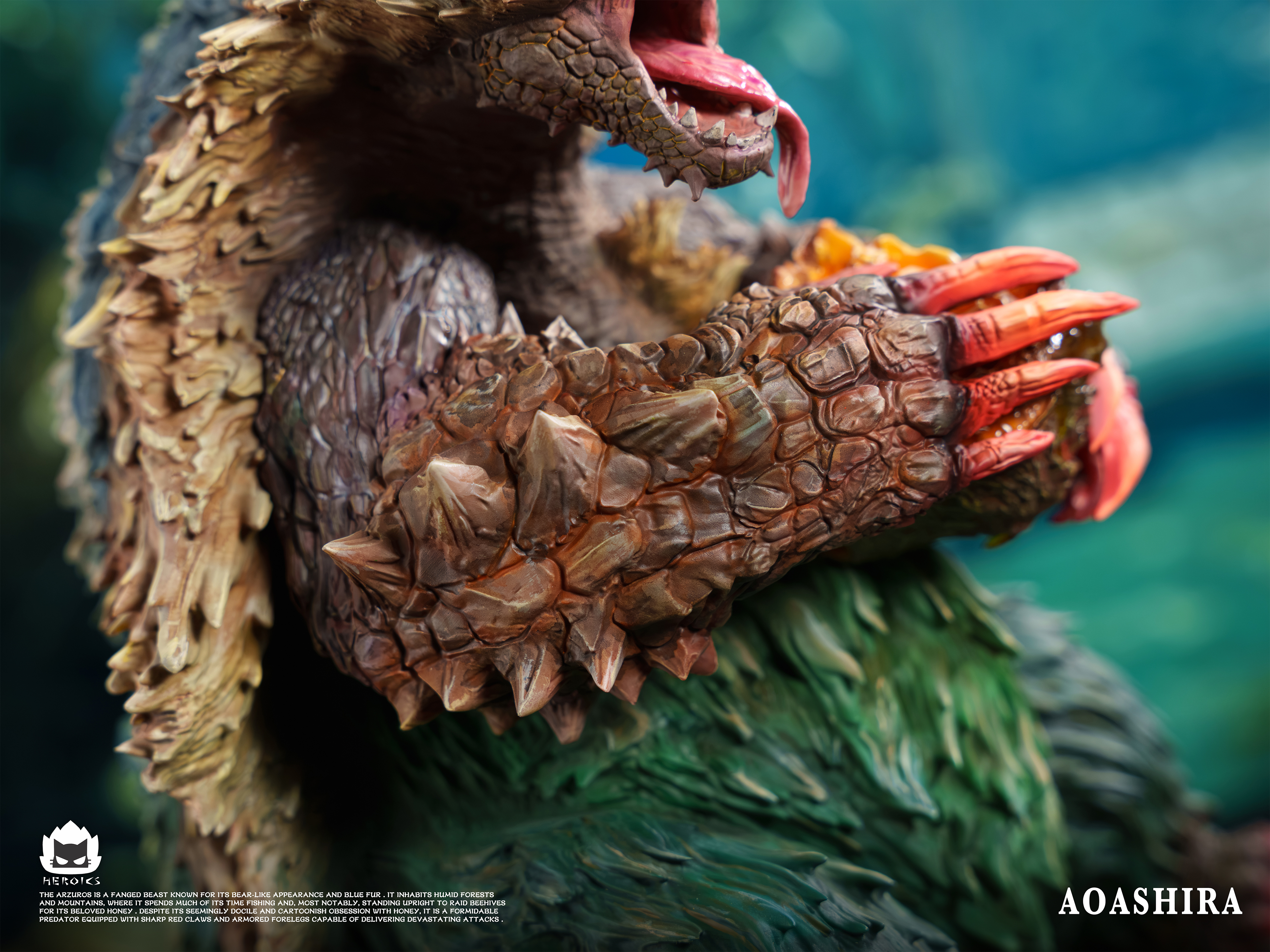 【預購】魔物獵人 青熊獸&紅兜青熊獸 X Heroics貓火7