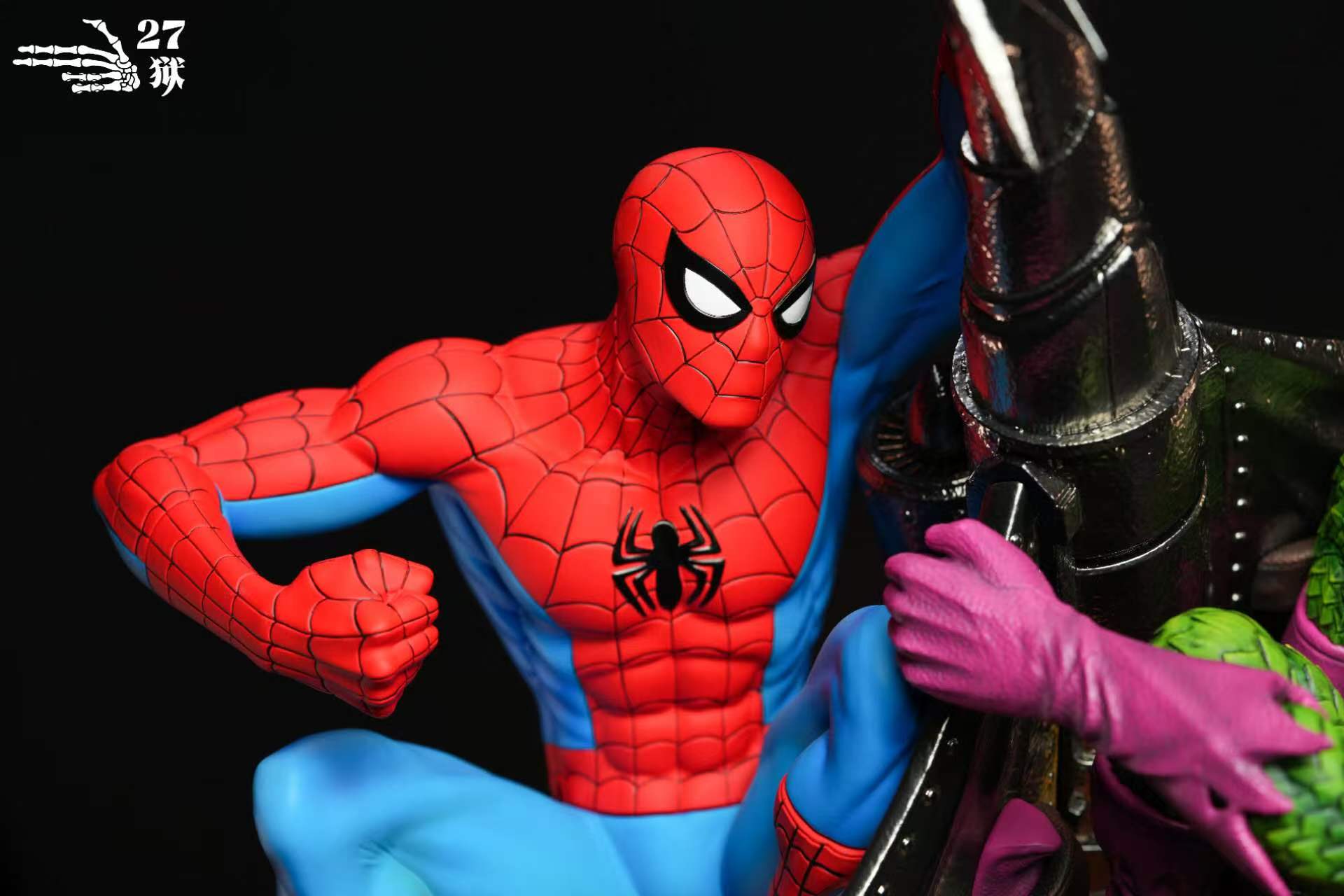 【售罄展示追加請私訊客服@toystationtw】Marvel漫威 對決系列場景雕像Vol.2 蜘蛛人vs綠惡魔 X 27獄11