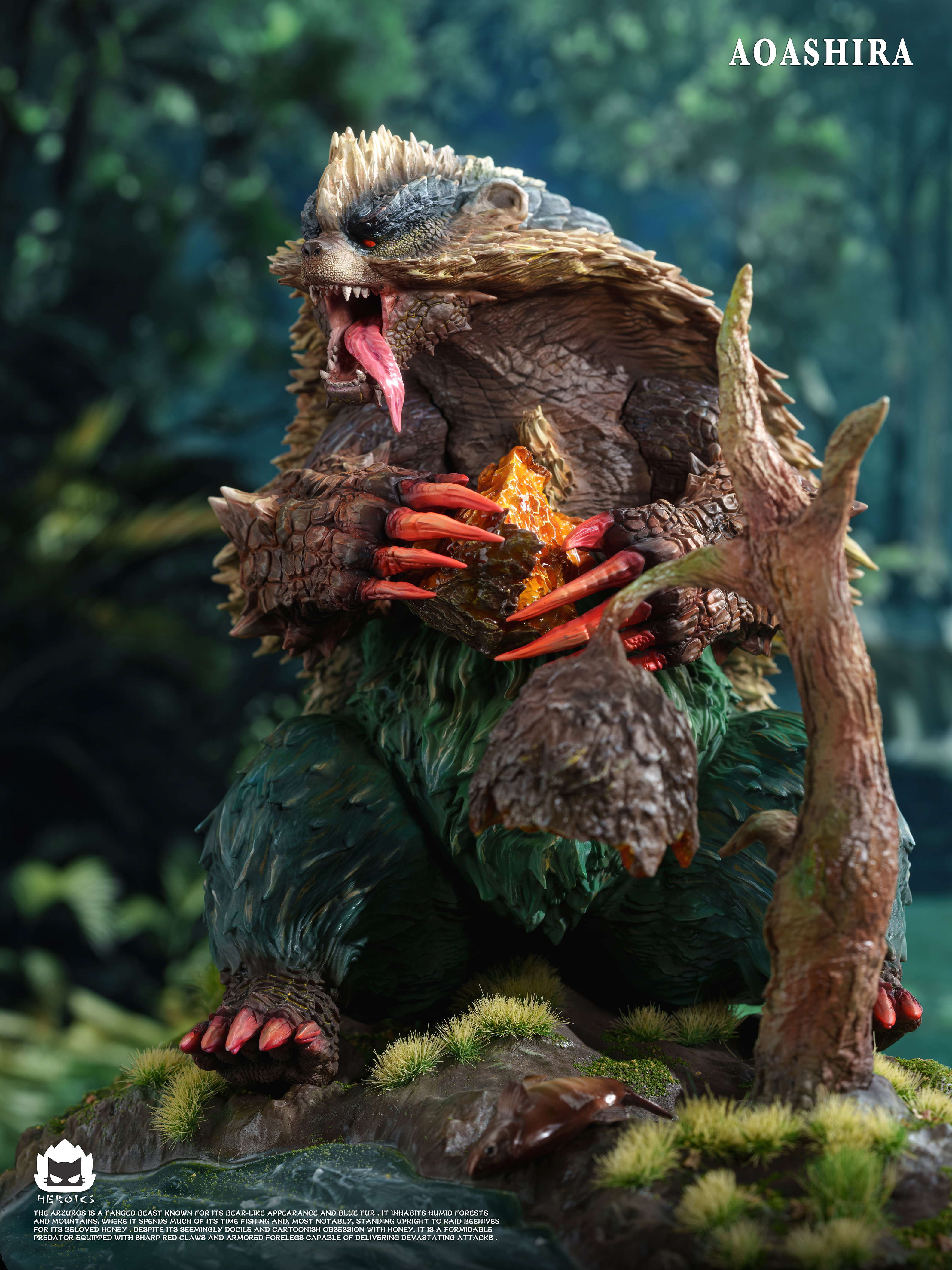 【預購】魔物獵人 青熊獸&紅兜青熊獸 X Heroics貓火8