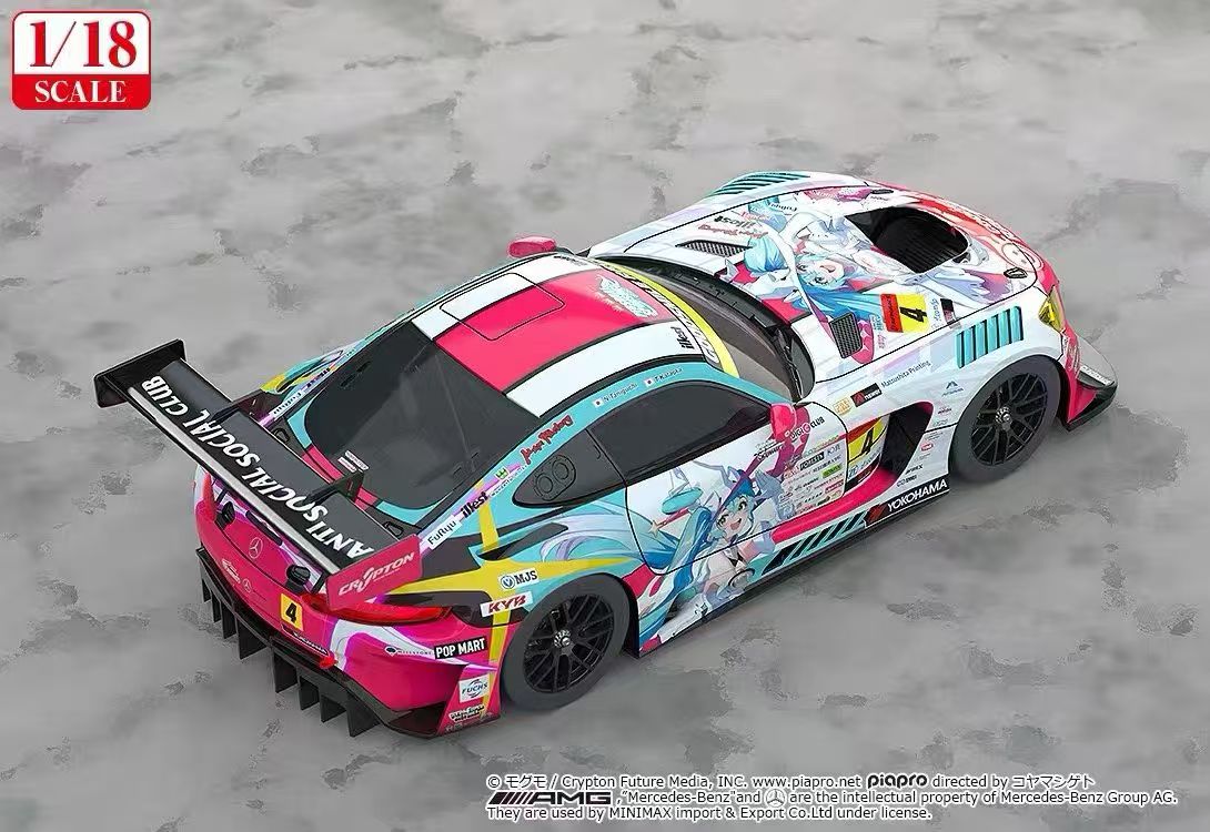 【售罄展示追加請私訊客服@toystationtw】Good Smile 初音未來 AMG 開幕戰痛車 車模 Ver. 再版 X GSC3