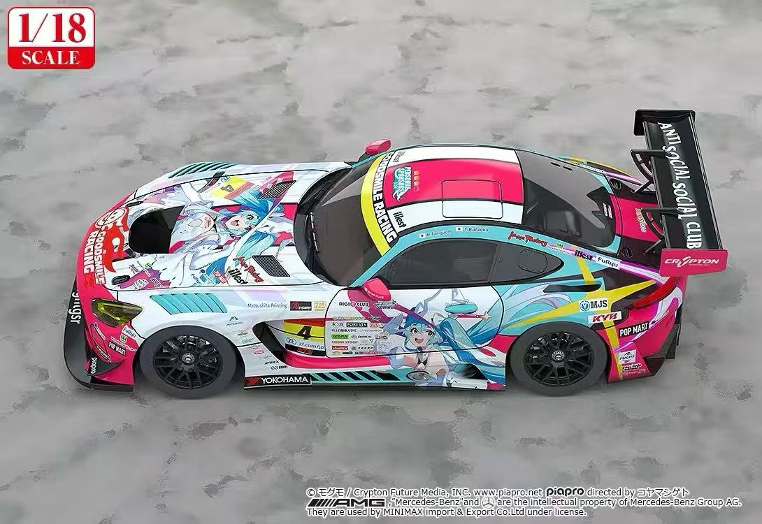 【售罄展示追加請私訊客服@toystationtw】Good Smile 初音未來 AMG 開幕戰痛車 車模 Ver. 再版 X GSC4