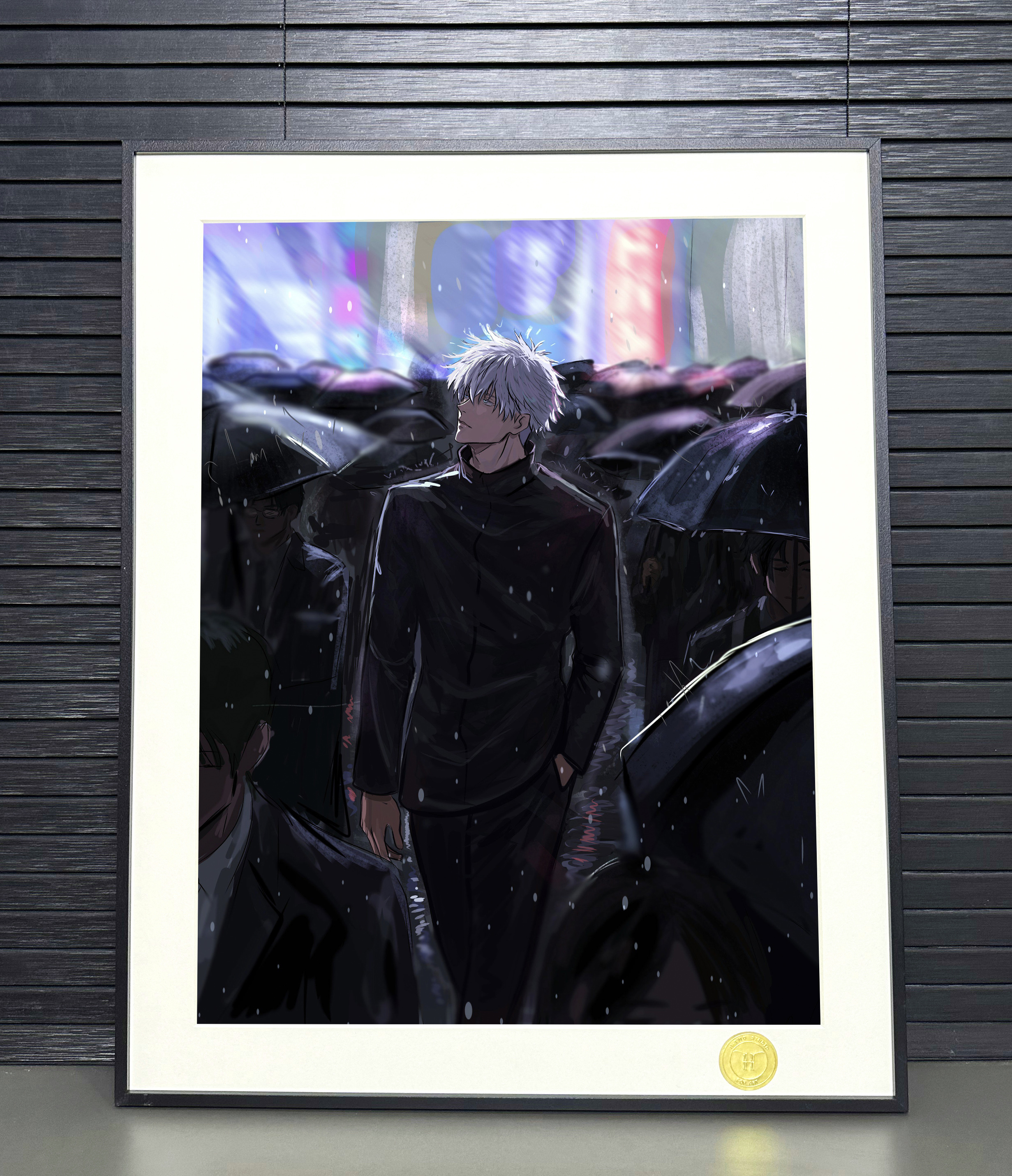 【預購】咒術迴戰《雨中五條悟》動漫裝飾畫 X H2工作室3