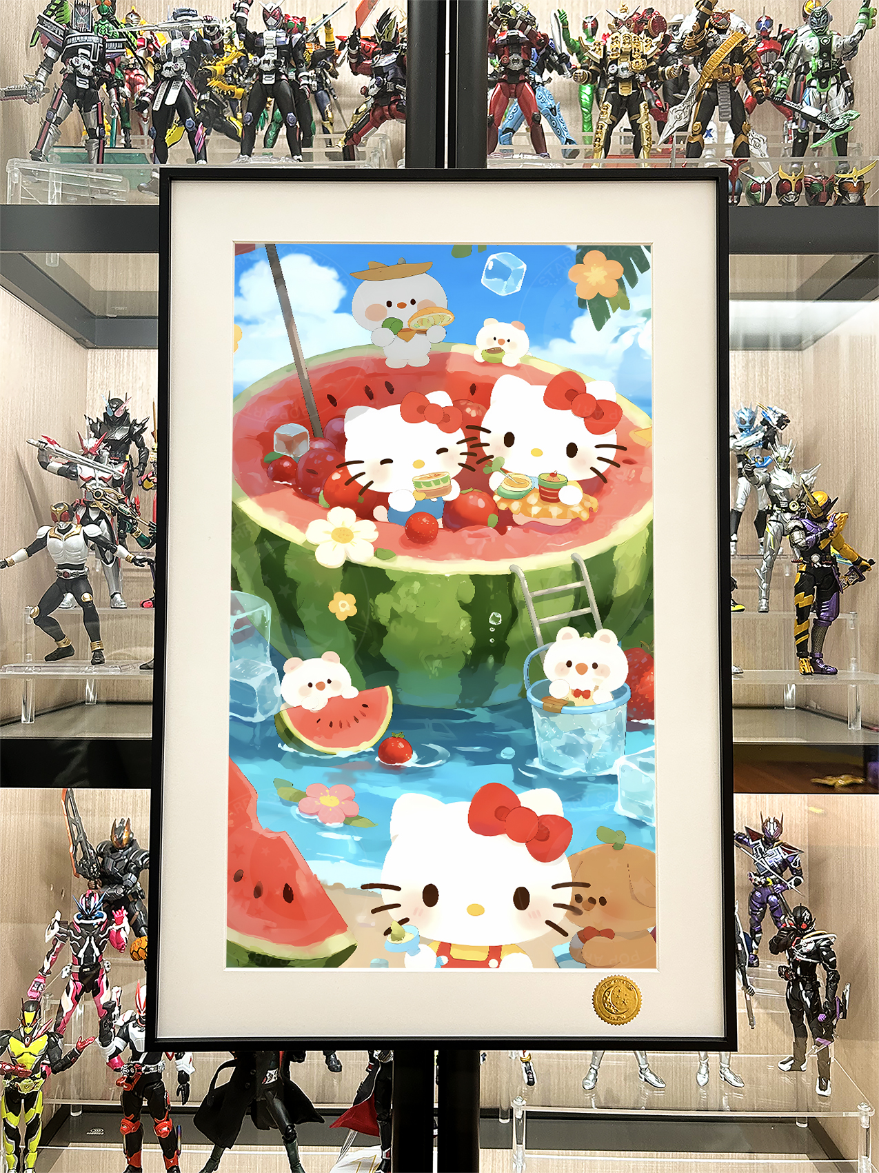 【預購】Hello Kitty《西瓜kitty》動漫裝飾畫 X 星空工作室2