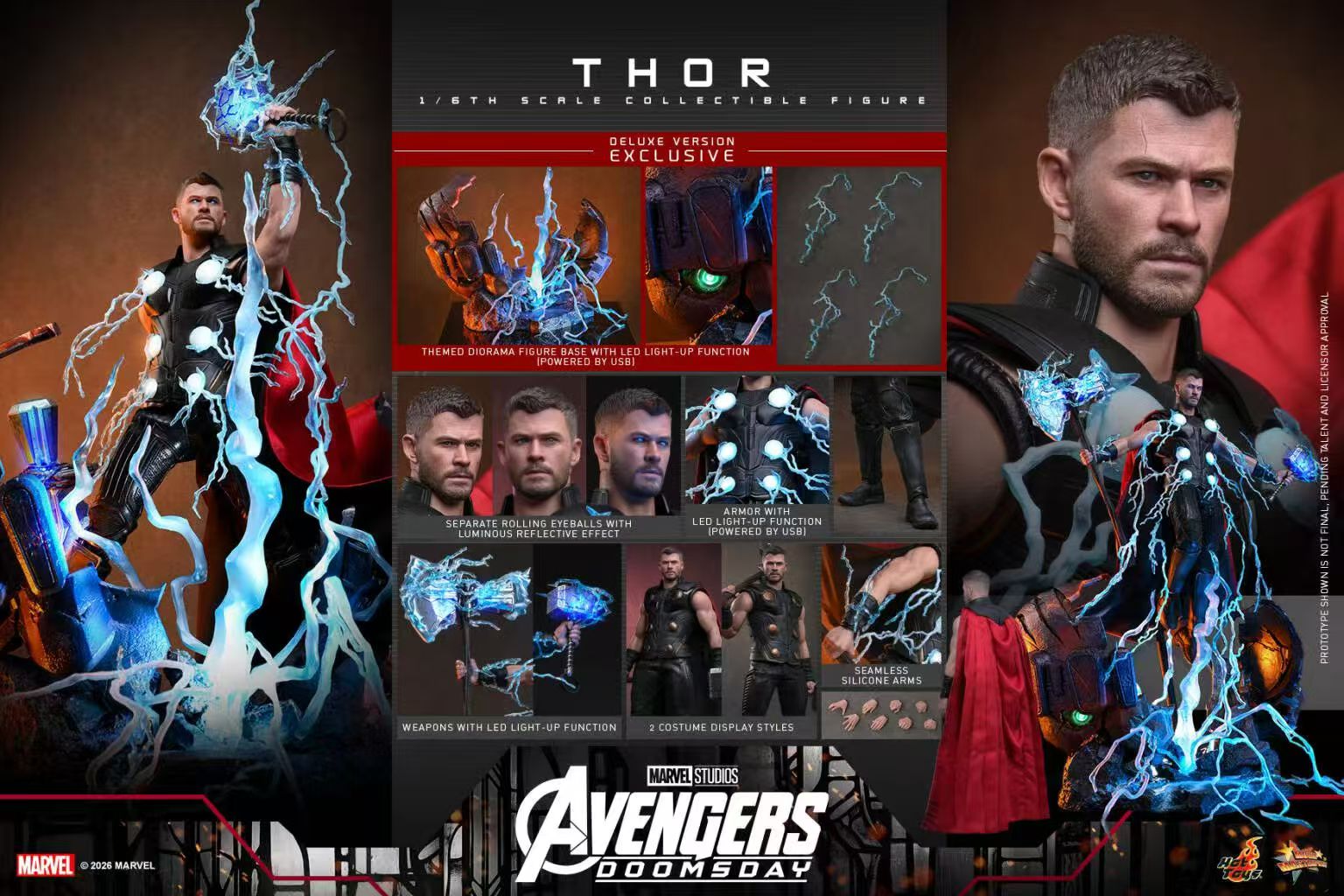 【預購】《復仇者聯盟 5:毀滅之日》雙版本 雷神 X HOTTOYS2