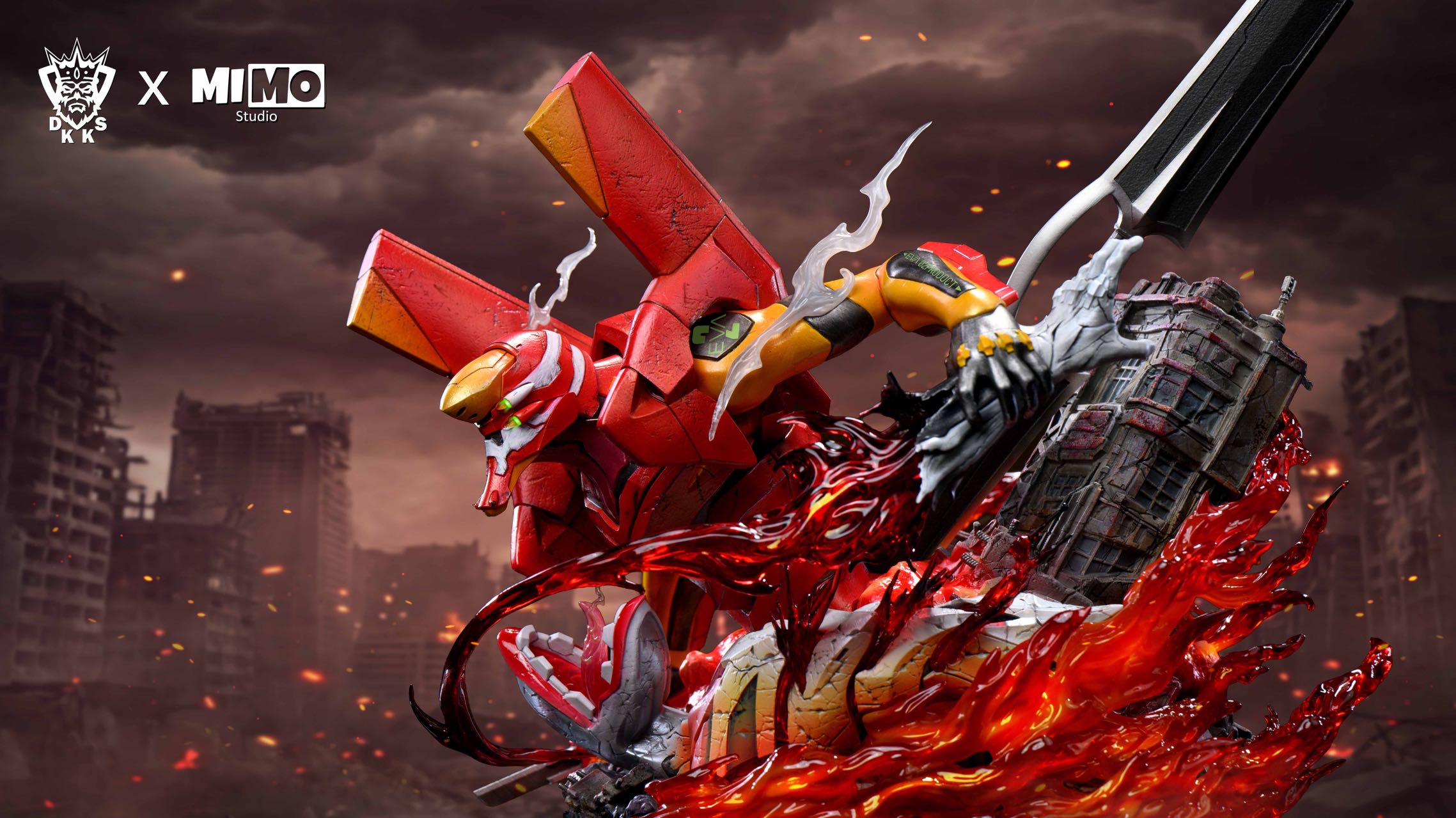 【預購】Eva新世紀福音戰士 幼年&戰鬥服明日香 X Dark King暗王+MIMO9