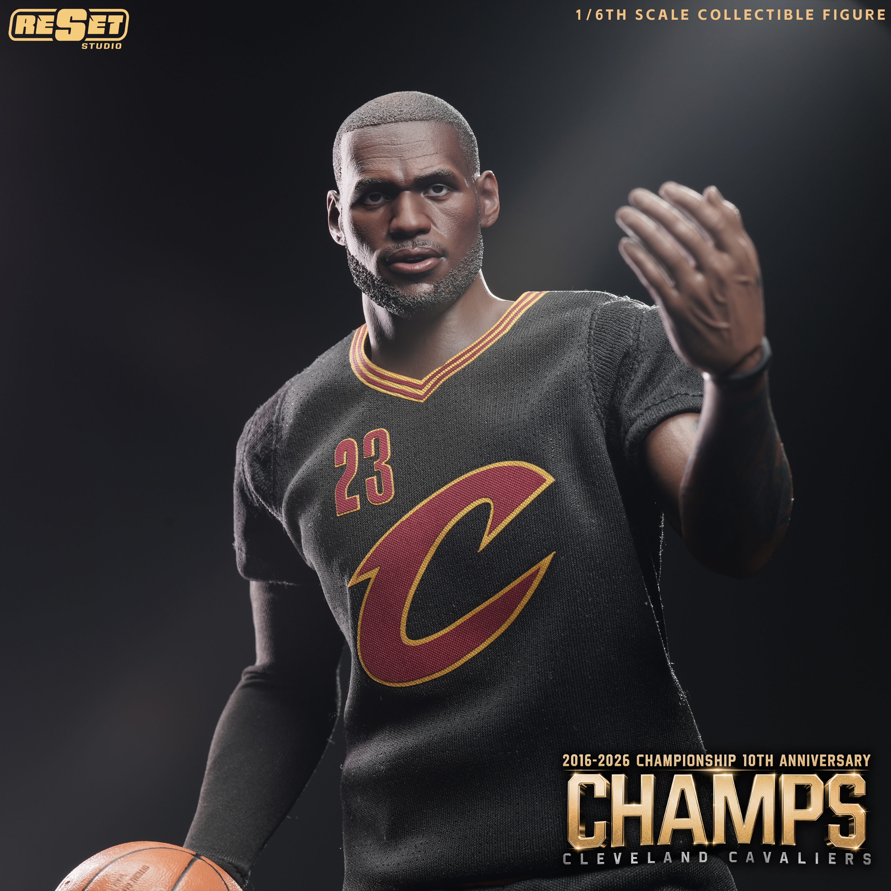 【預購】NBA 十周年紀念版 1/6收藏級可動人偶套裝 RS騎士奪冠詹姆斯 X Reset-Studio14