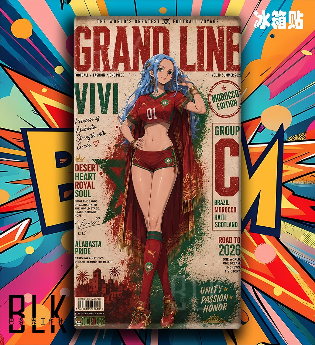 【預購】海賊王+世界盃《足球寶貝系列》冰箱貼 X 巴洛克工作室8
