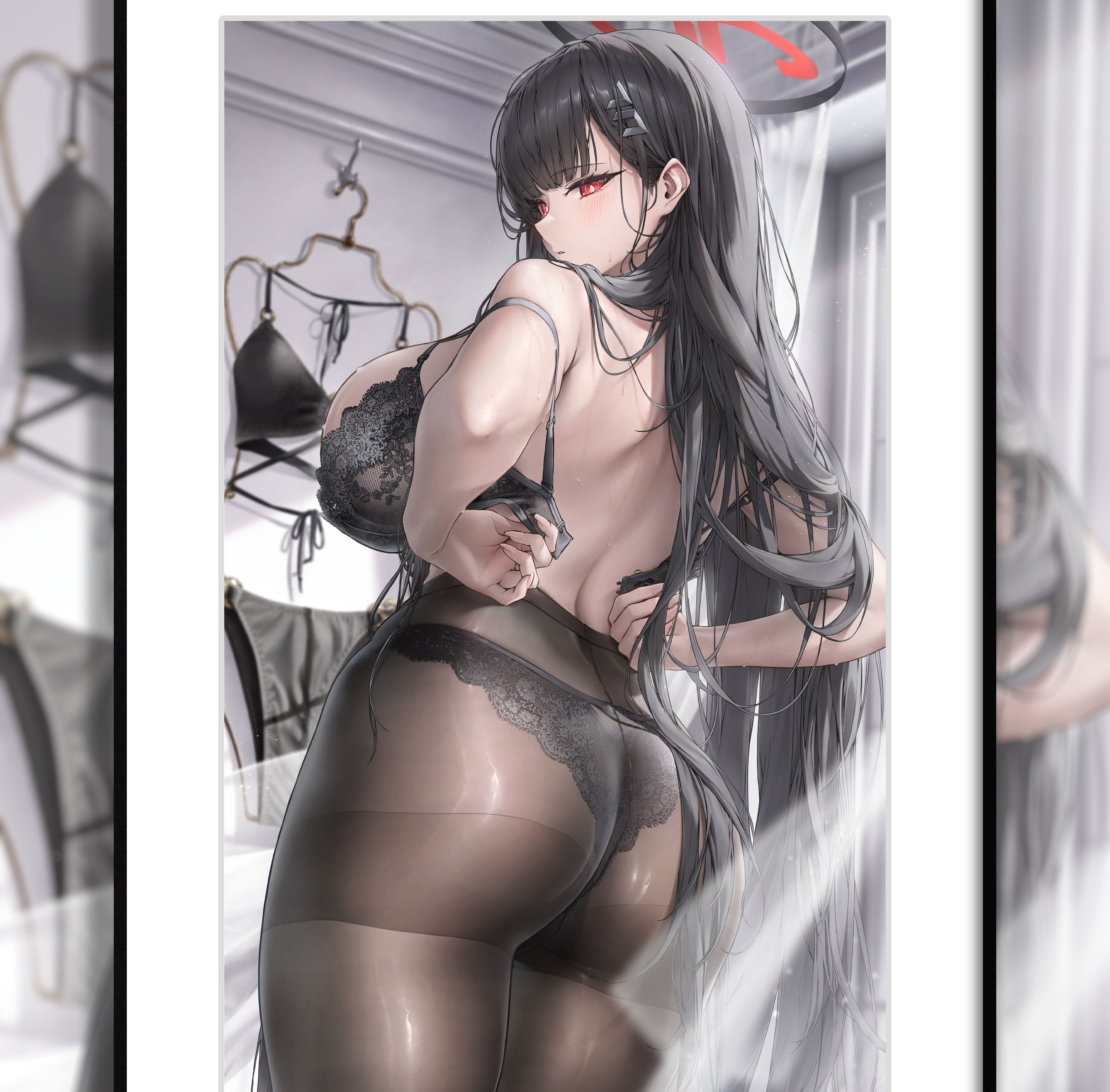 【預購】碧藍檔案《內衣調月莉音》動漫二次元裝飾畫 X H2工作室1