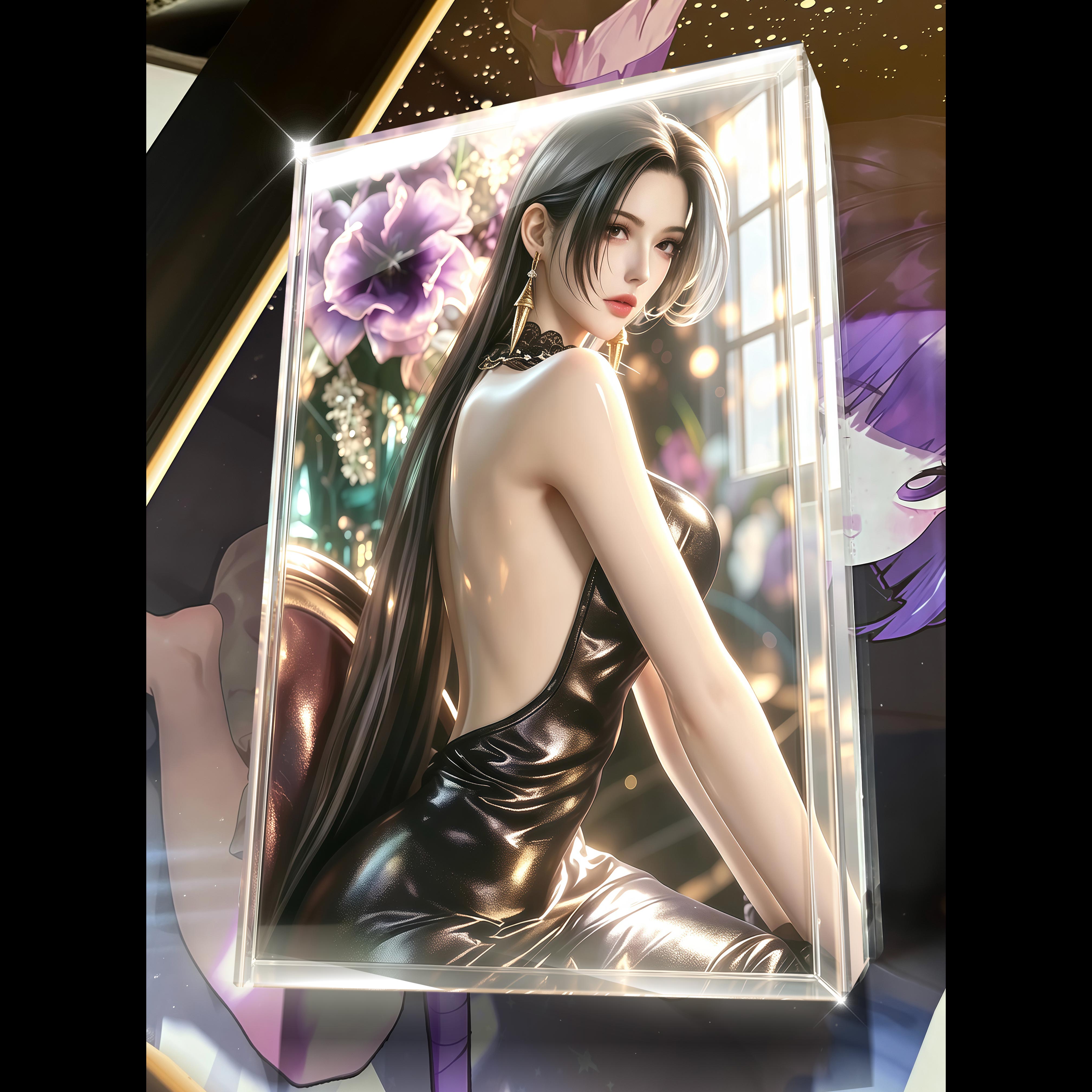【預購】海賊王 絕色天香 魅影女帝-漢考克 裝飾畫 X 阿喵畫社6