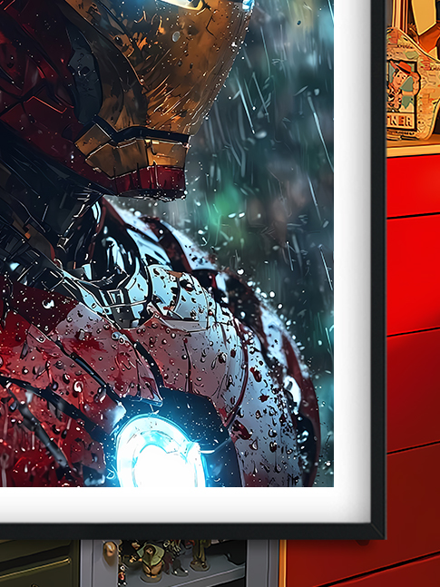 【預購】Marvel漫威《雨之鋼鐵人》動漫裝飾畫&冰箱貼 X 巴洛克工作室6