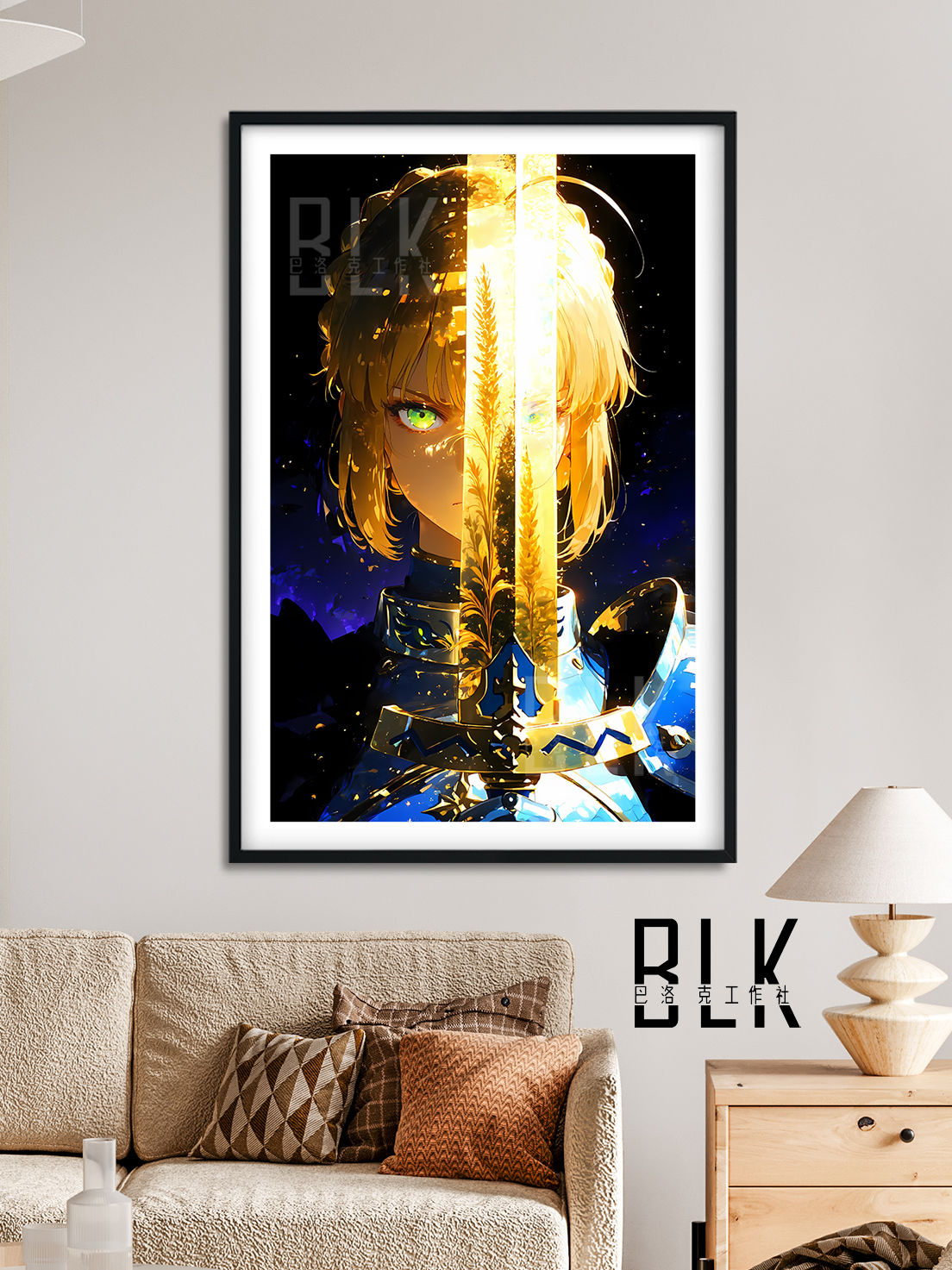 【預購】Fate/stay《聖劍saber》裝飾畫&冰箱貼 X 巴洛克工作室2