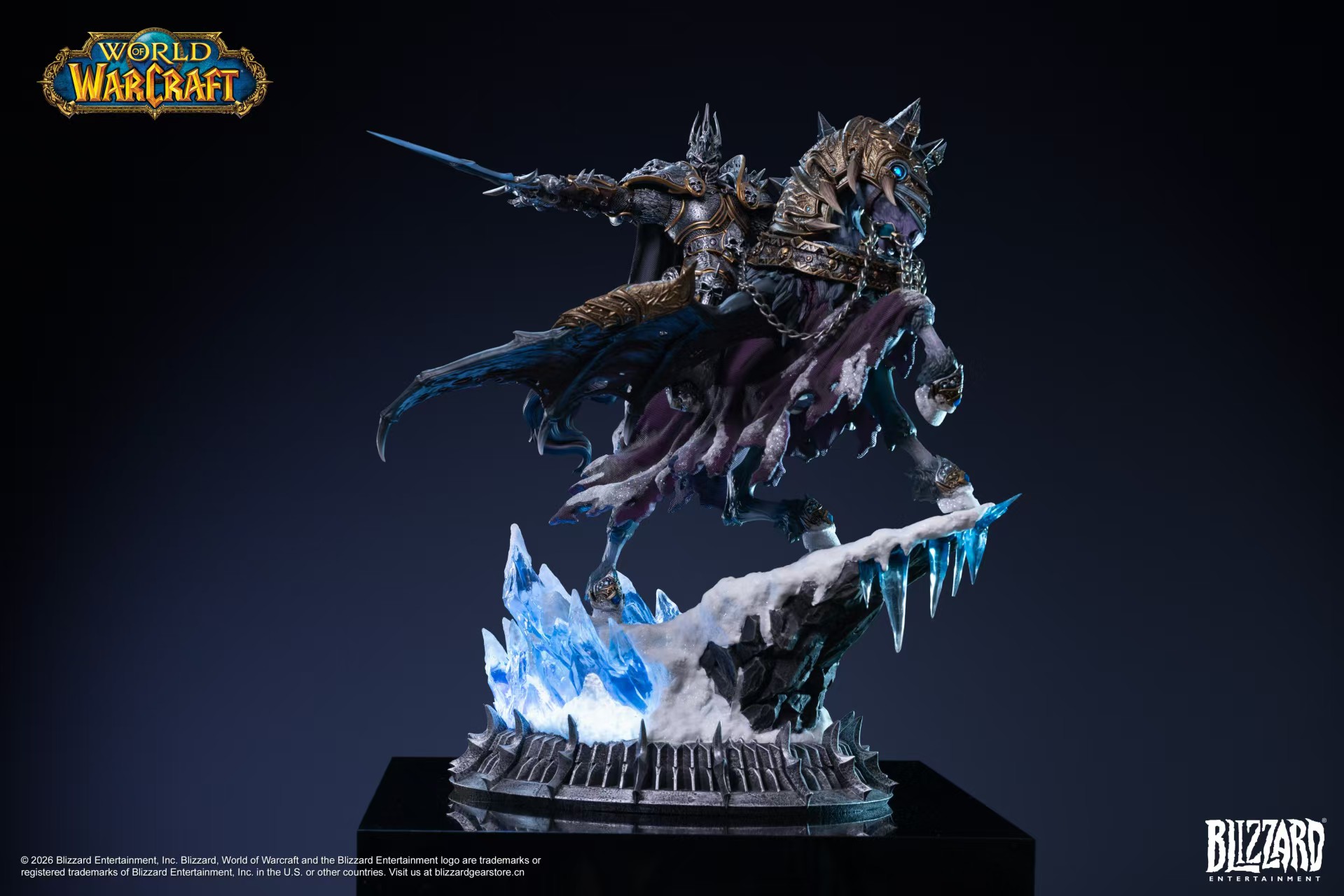 【預購】魔獸世界 14英寸收藏級雕像 巫妖王&無敵戰馬 X Blizzard暴雪5