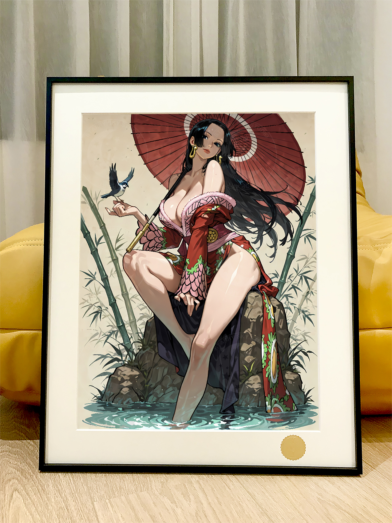 【預購】海賊王《和風漢考克》動漫裝飾畫 X 星空工作室4