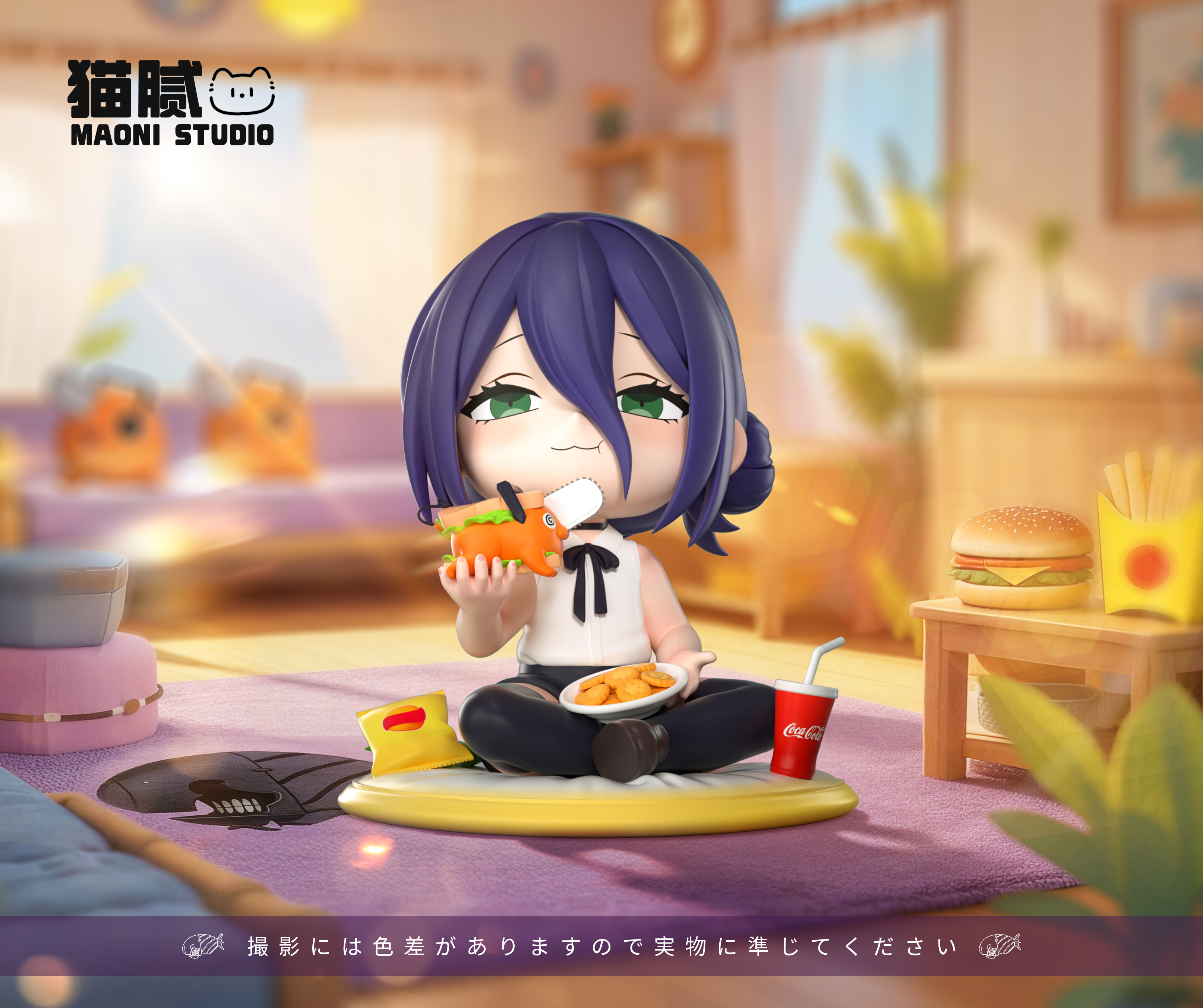 【售罄展示追加請私訊客服@toystationtw】鏈鋸人 Q版坐姿蕾塞 X MAONI貓膩2