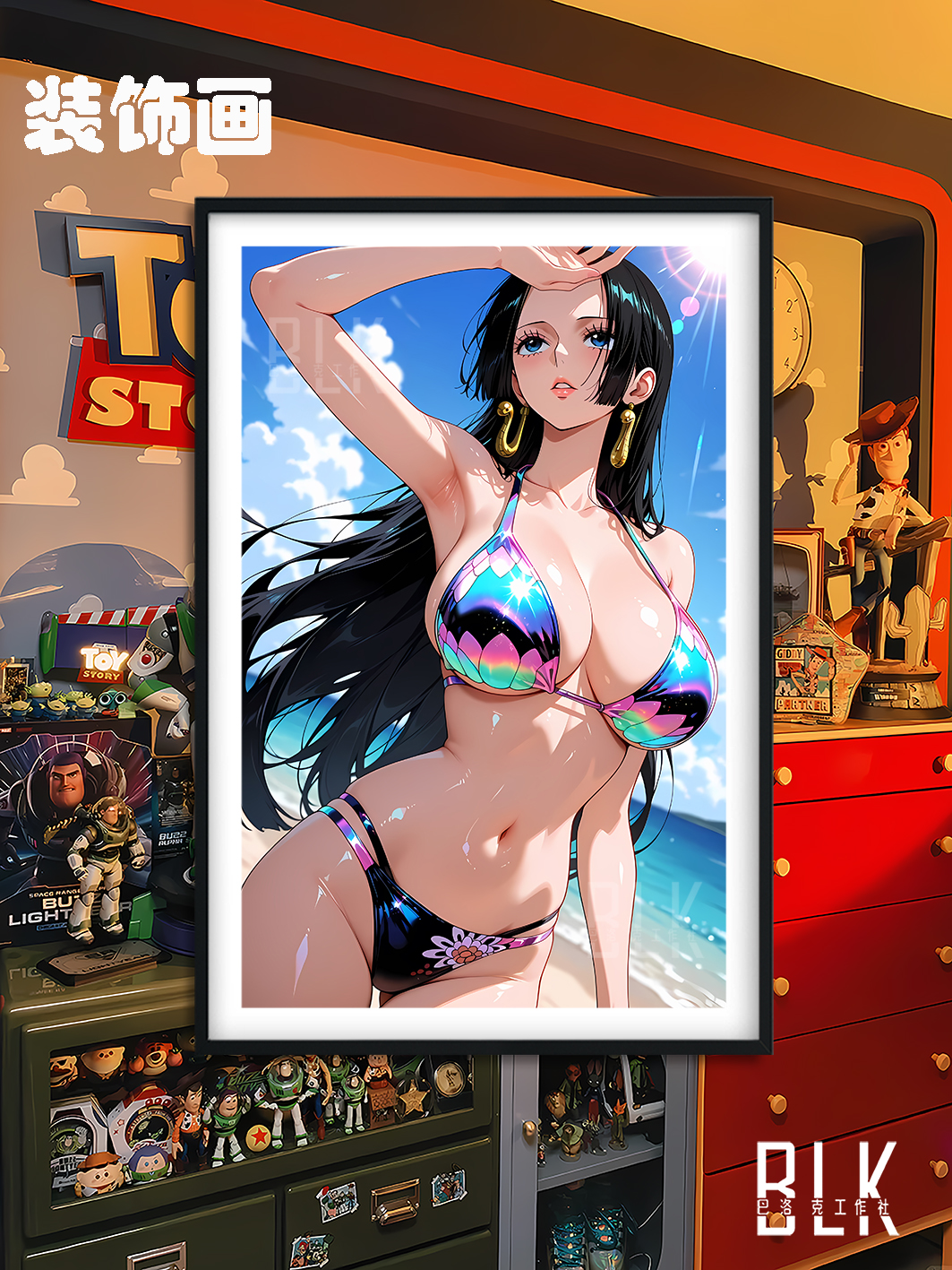 【預購】海賊王《泳裝女帝》動漫裝飾畫&冰箱貼 X 巴洛克工作室3