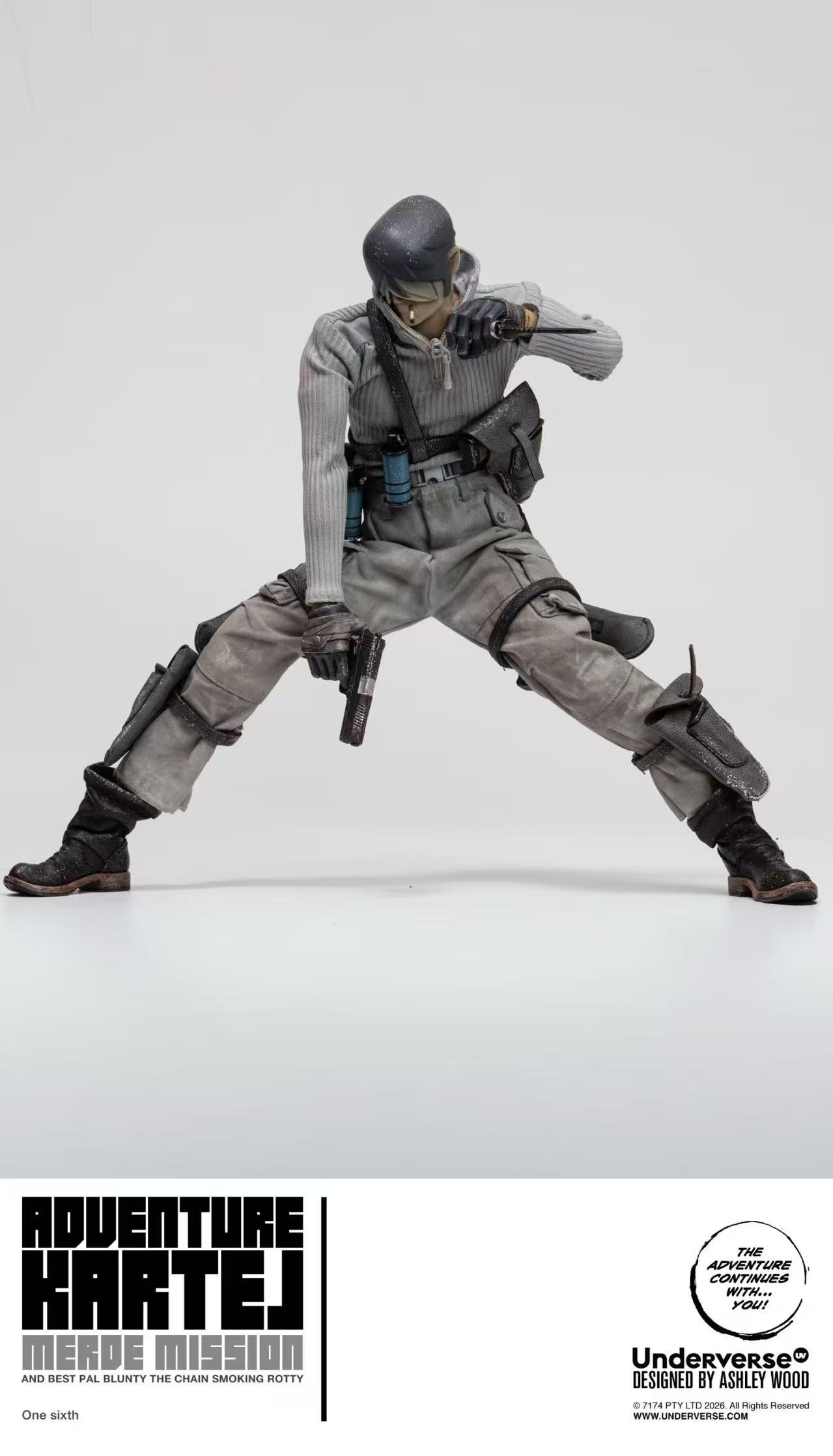 【售罄展示追加請私訊客服@toystationtw】Adventure Kartel 1/6系列 Cold Bugger Adventure Merde 標準單人版 X Underverse4