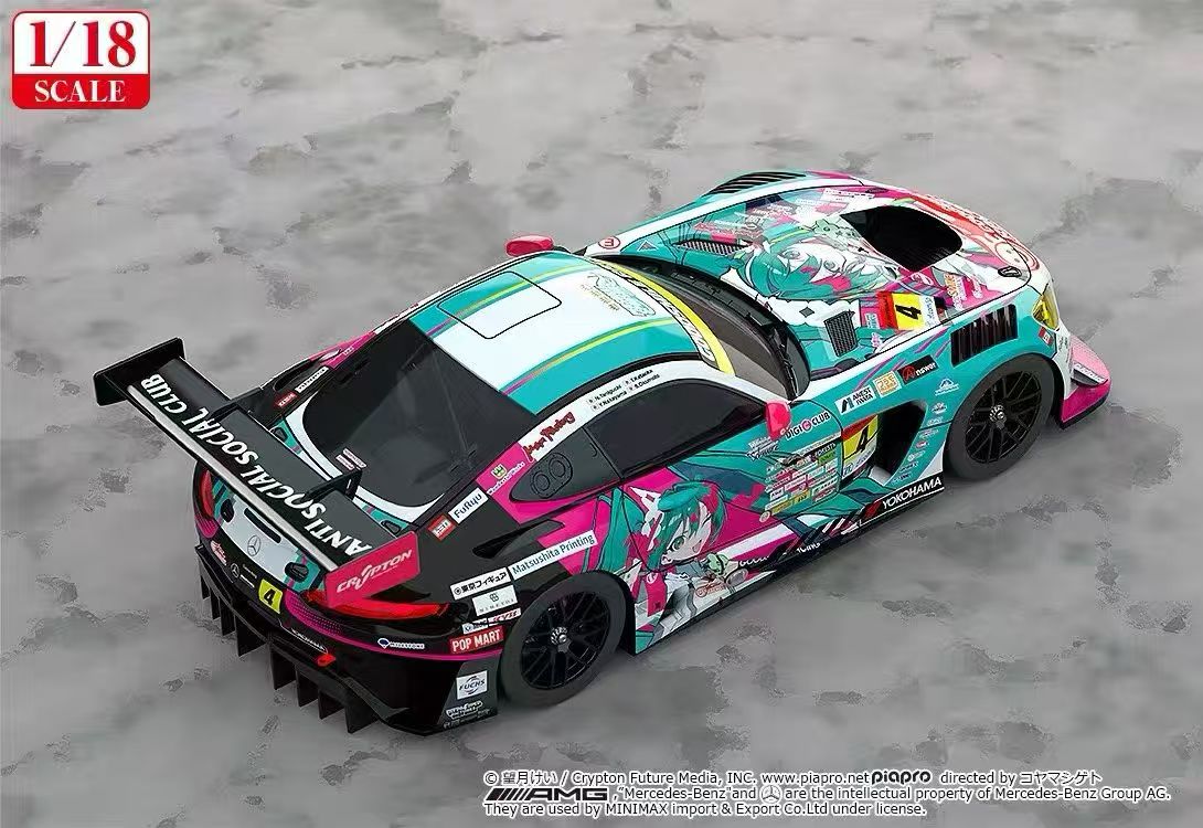 【售罄展示追加請私訊客服@toystationtw】Good Smile 初音未來 AMG 開幕戰痛車 車模 Ver. 再版 X GSC7