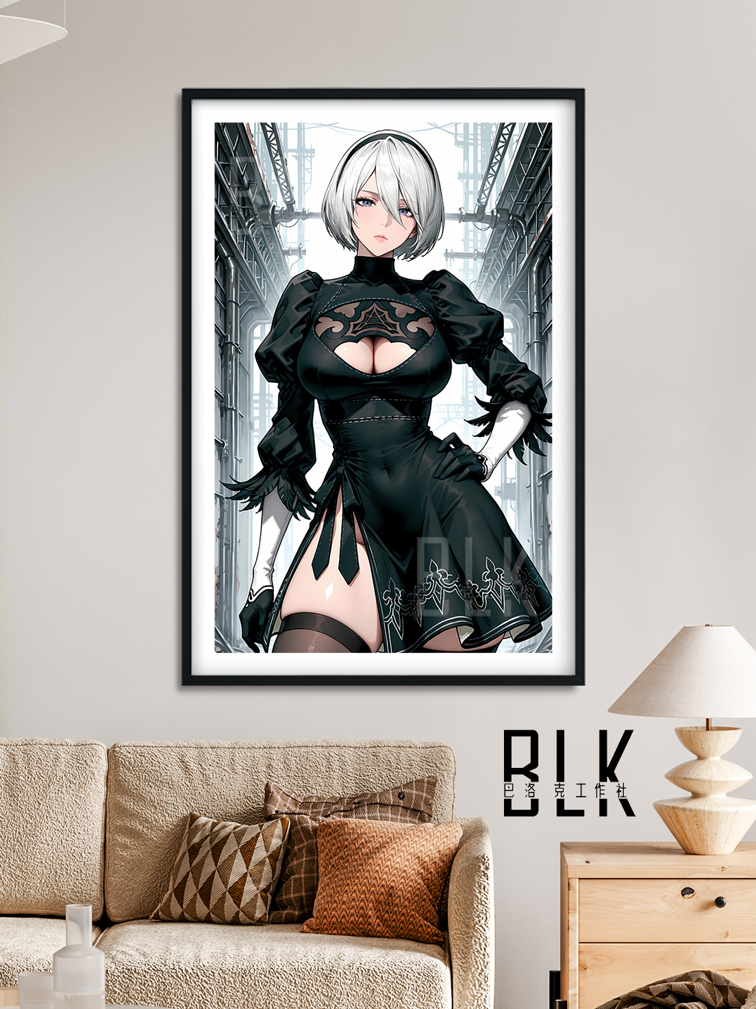 【預購】尼爾自動人形《機械紀元2B》遊戲裝飾畫&冰箱貼 X 巴洛克工作室2