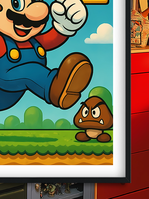 【預購】Super Mario《復古瑪利歐》動漫裝飾畫&冰箱貼 X 巴洛克工作室6