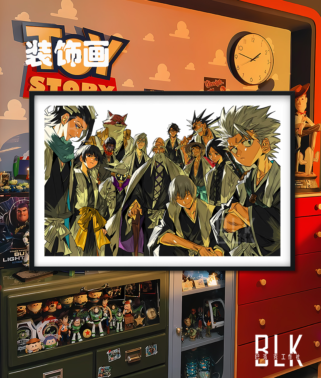 【預購】死神 境·界《十三隊》動漫裝飾畫&冰箱貼 X 巴洛克工作室4