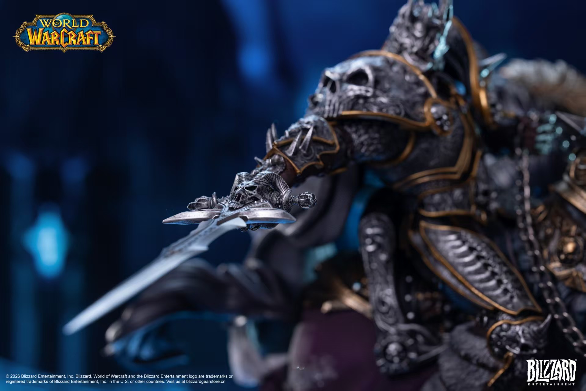【預購】魔獸世界 14英寸收藏級雕像 巫妖王&無敵戰馬 X Blizzard暴雪4