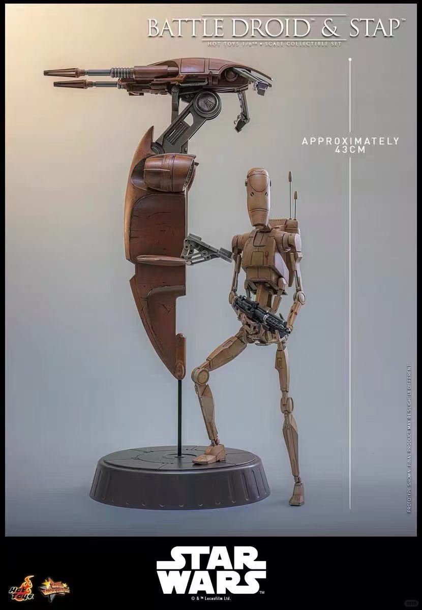 【預購】《星球大戰前傳1:幽靈的威脅》MMS887-戰鬥機器人和STAP X HotToys9