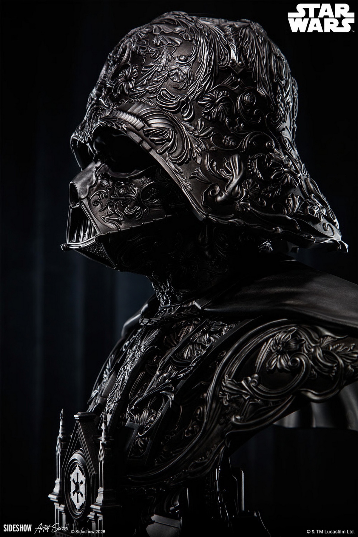 【售罄展示追加請私訊客服@toystationtw】星球大戰 黑武士 Darth Vader 達斯·維達 藝術胸像 200664 X Sideshow3