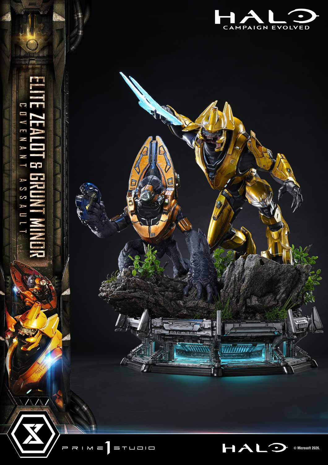 【預購】光環:戰役進化 精英狂戰士 與 初級咕嚕兵:星盟強襲 X Prime 1 Statue8