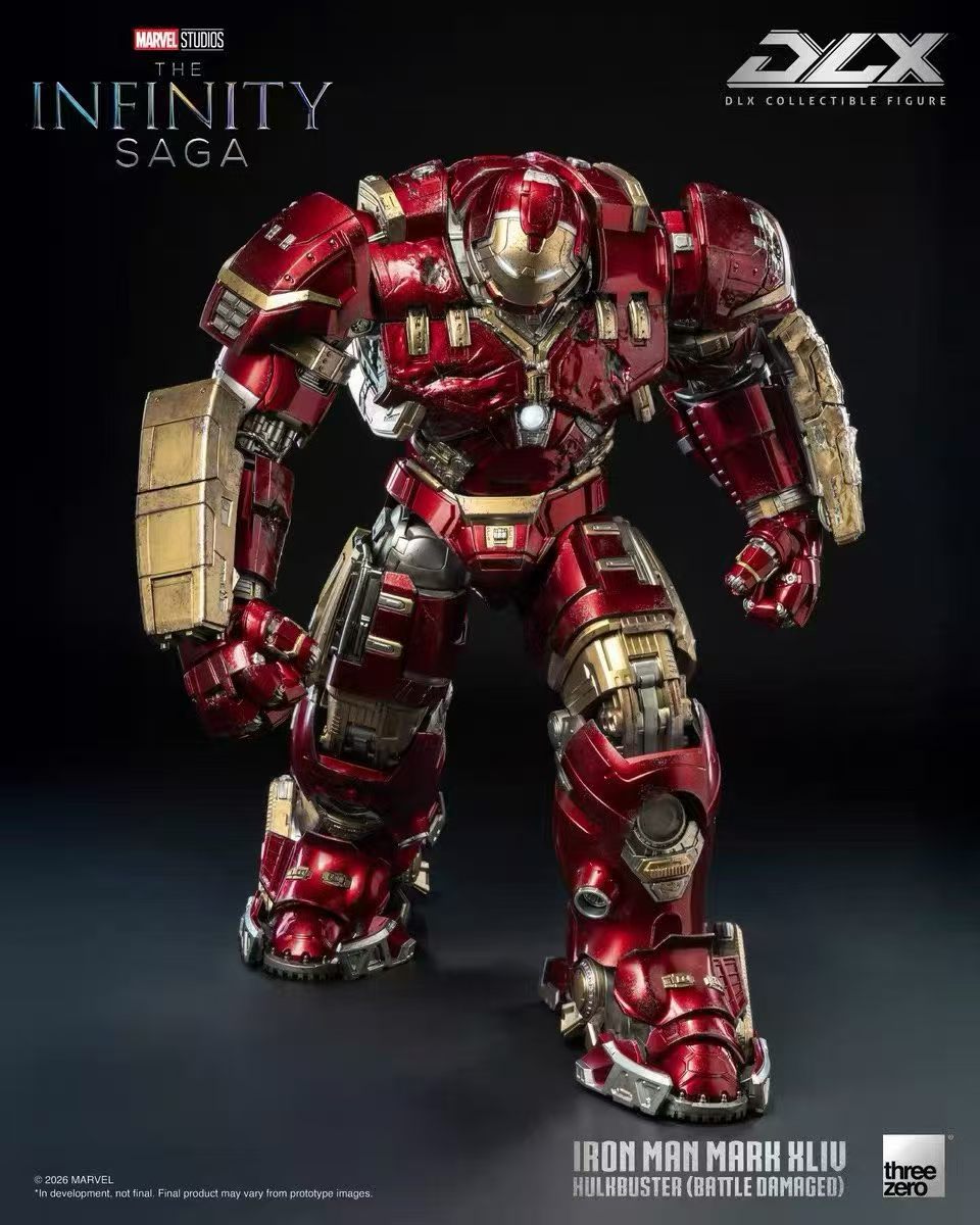 【售罄展示追加請私訊客服@toystationtw】Marvel漫威 DLX鋼鐵人Mark 44 反浩克裝甲 戰損版 3Z09190C0 X Threezero6