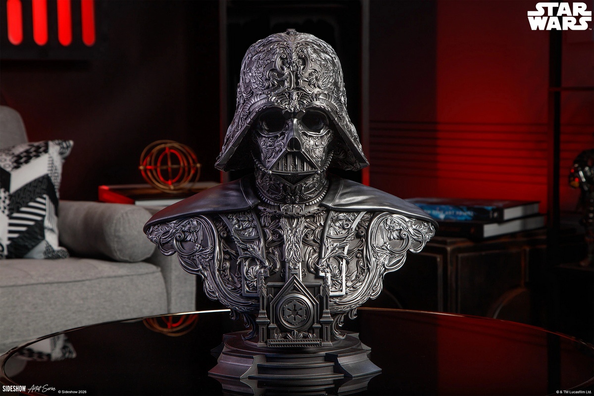 【售罄展示追加請私訊客服@toystationtw】星球大戰 黑武士 Darth Vader 達斯·維達 藝術胸像 200664 X Sideshow2