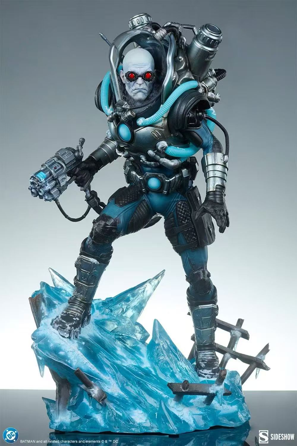 【售罄展示追加請私訊客服@toystationtw】Mr. Freeze 急凍先生 雕像 300930 X Sideshow5